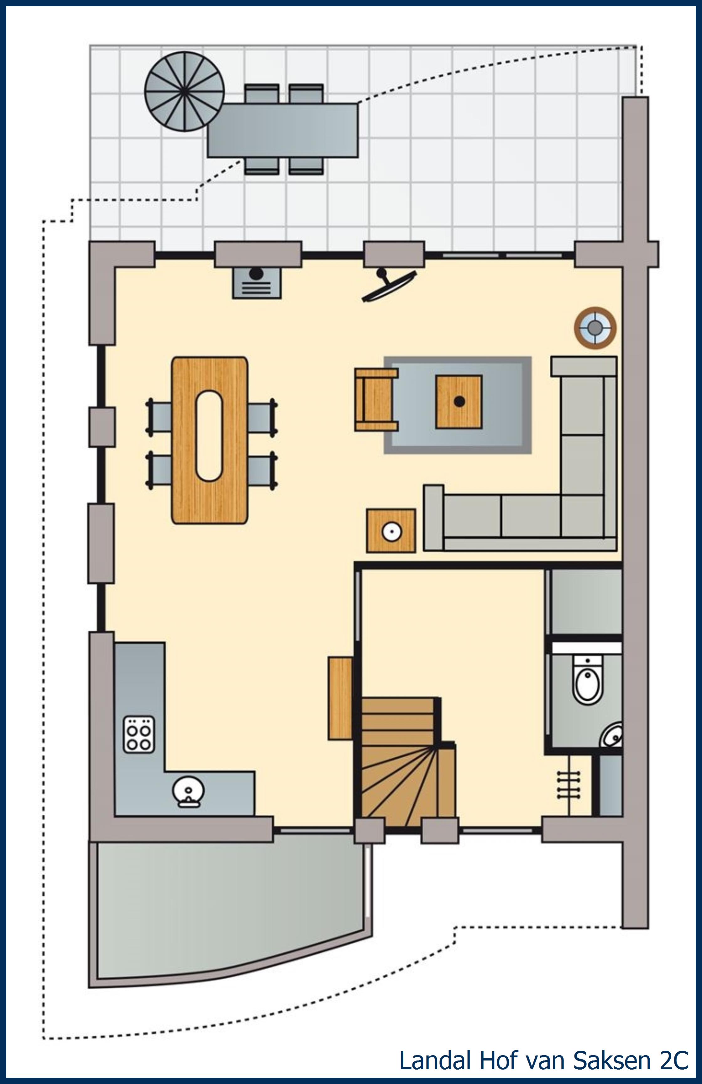 Farmhouse 2C at Hof van Saksen