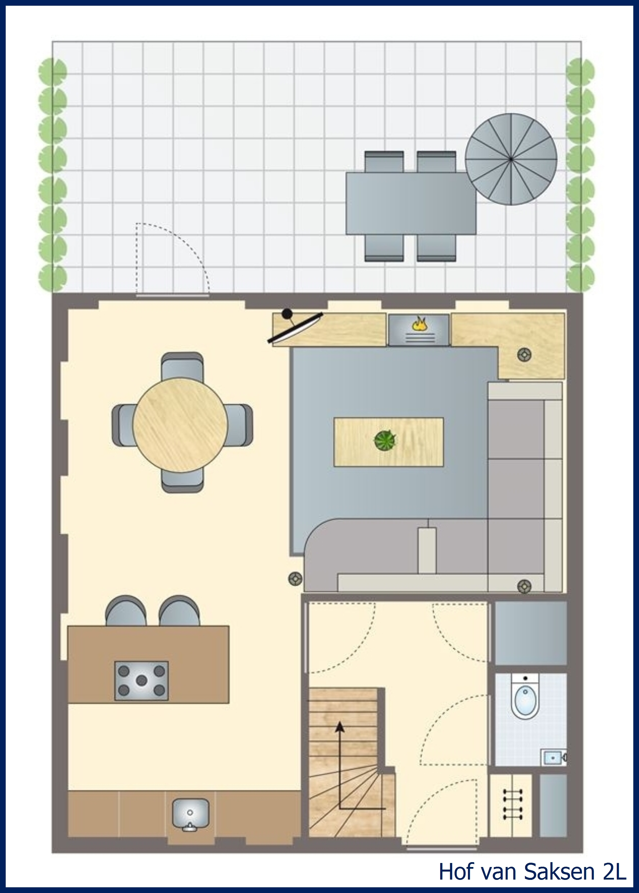 2-person farmhouse 2L at Hof van Saksen