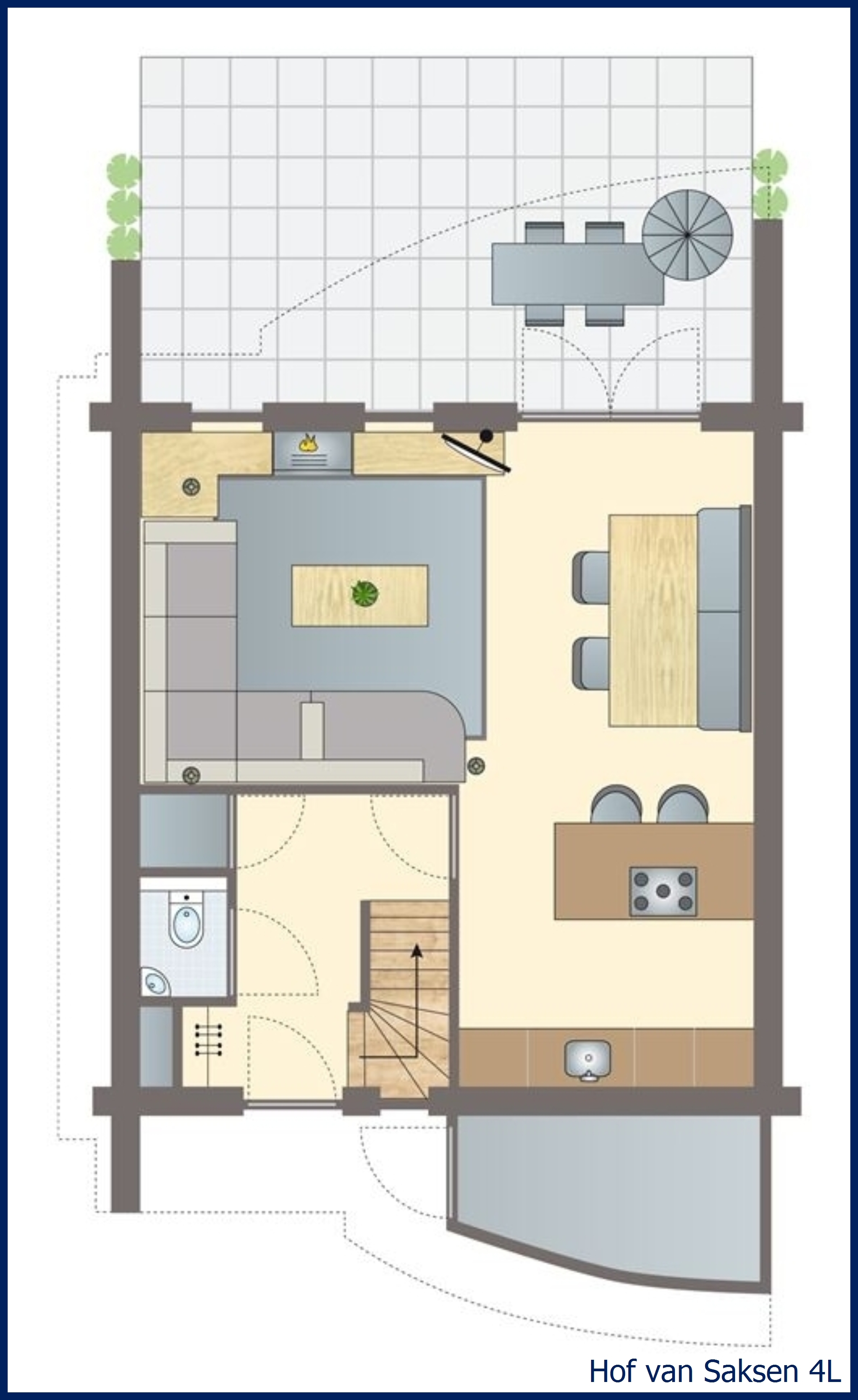 4-person farmhouse 4L at Hof van Saksen