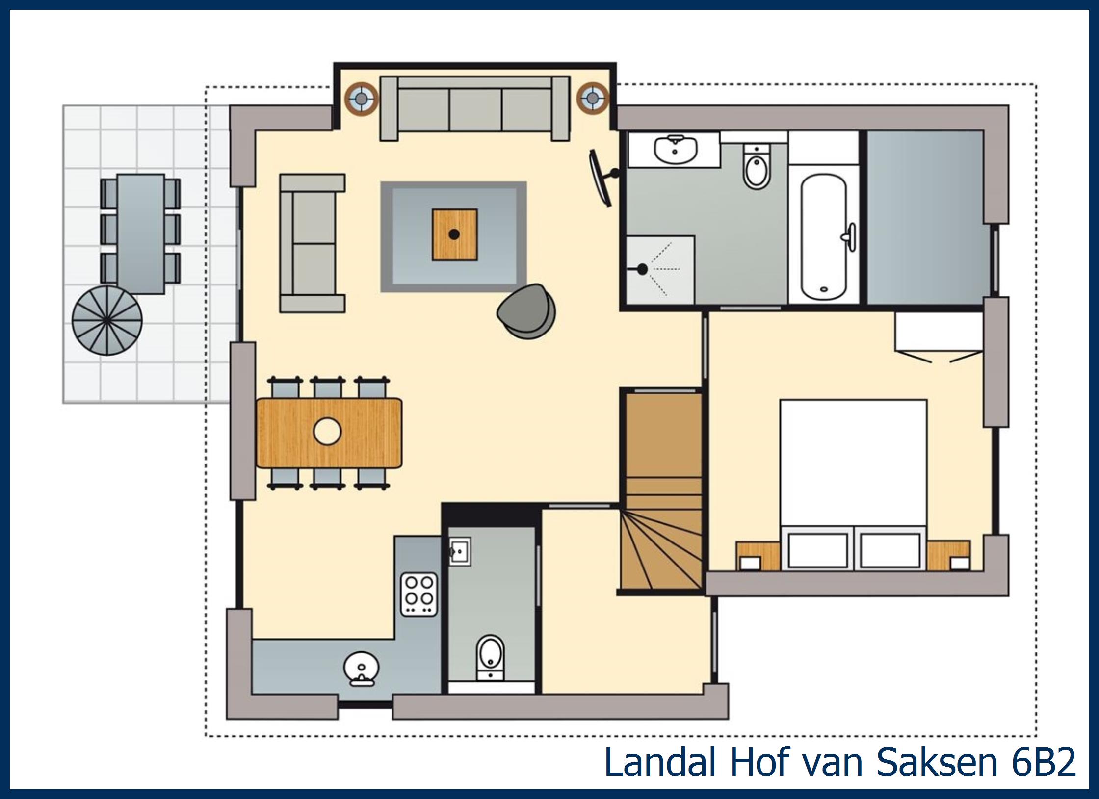 Bungalow 6B2 at Hof van Saksen