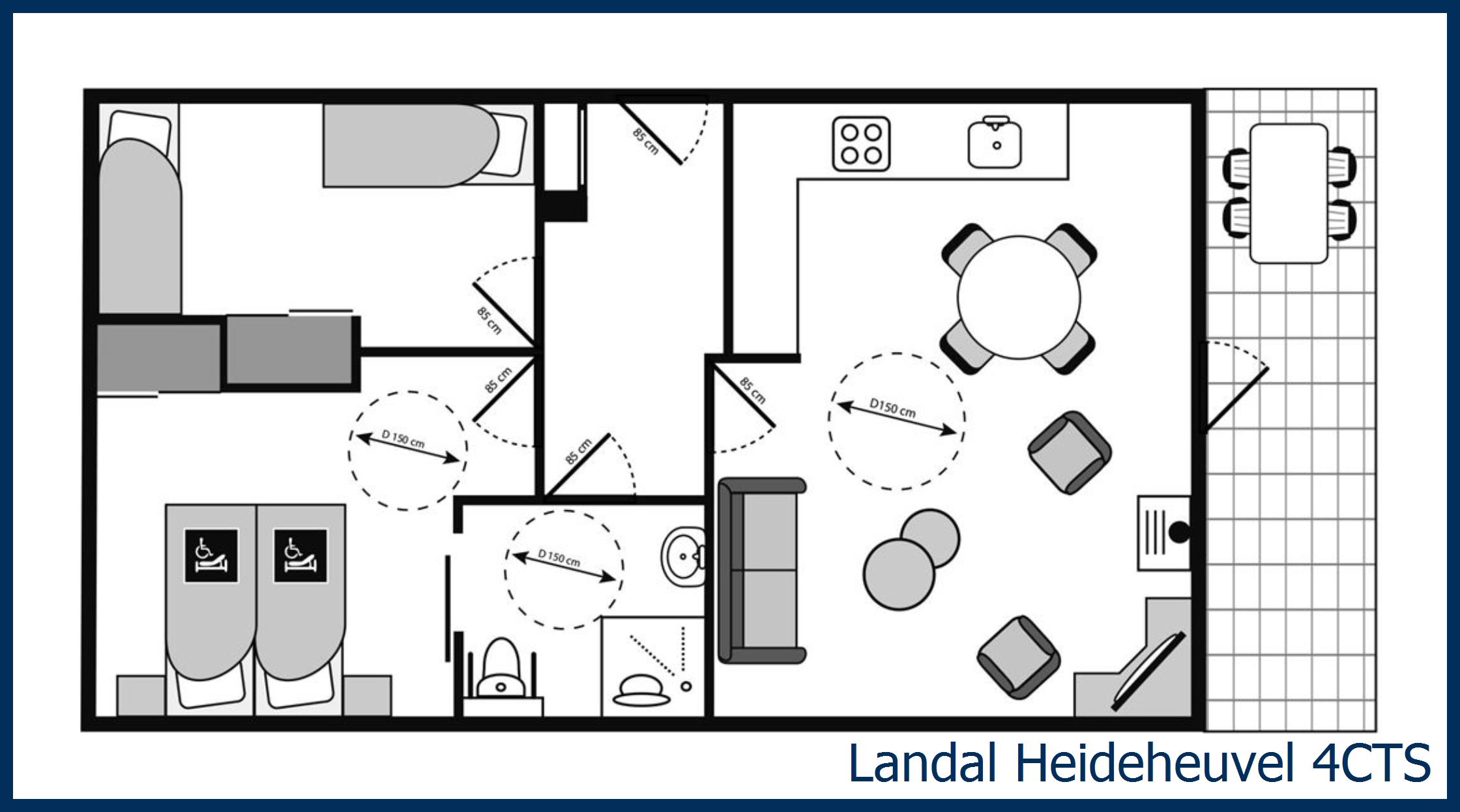 Bungalow - Specially accessible 4CTS at Heideheuvel