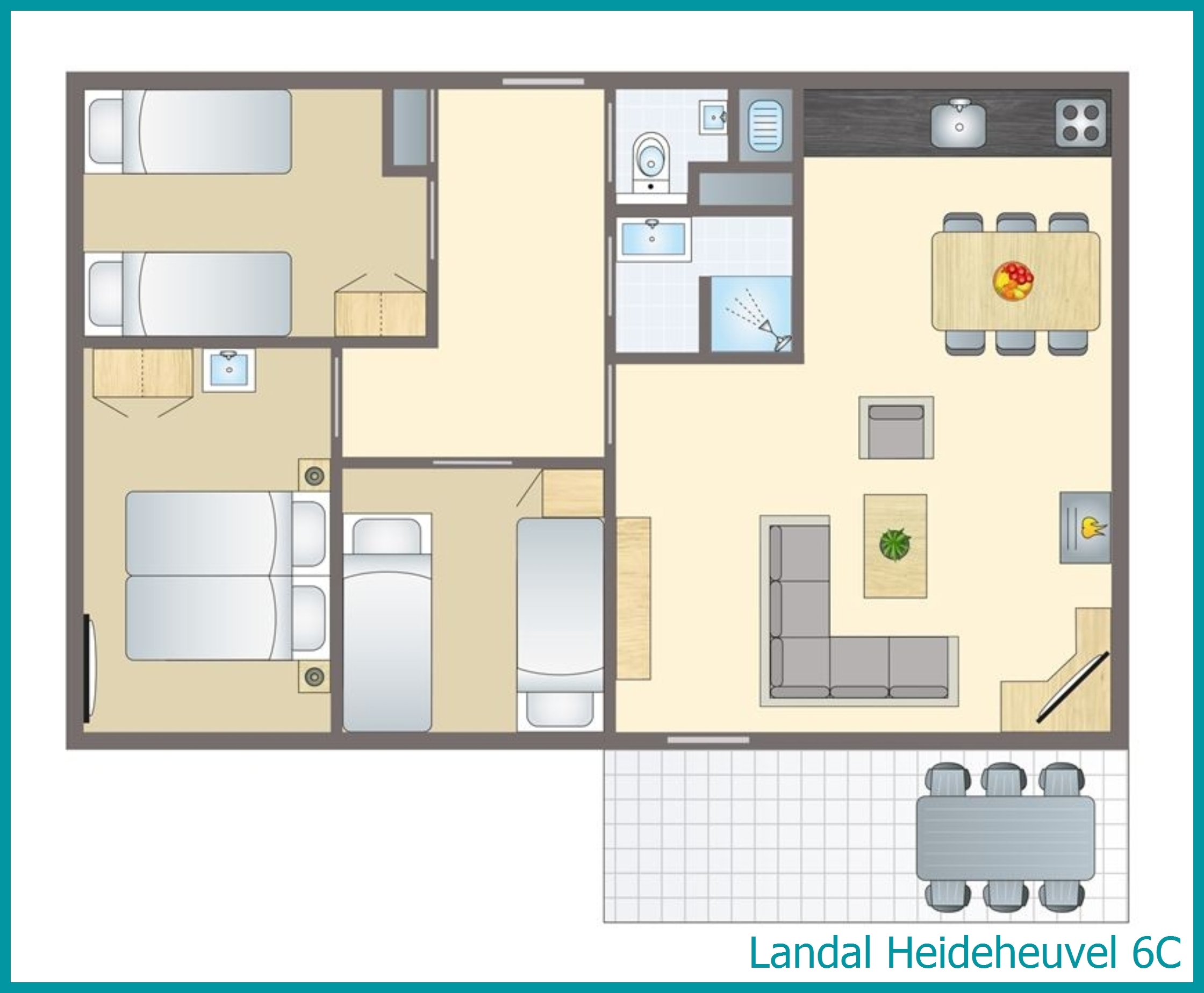 6-person bungalow 6C at Heideheuvel