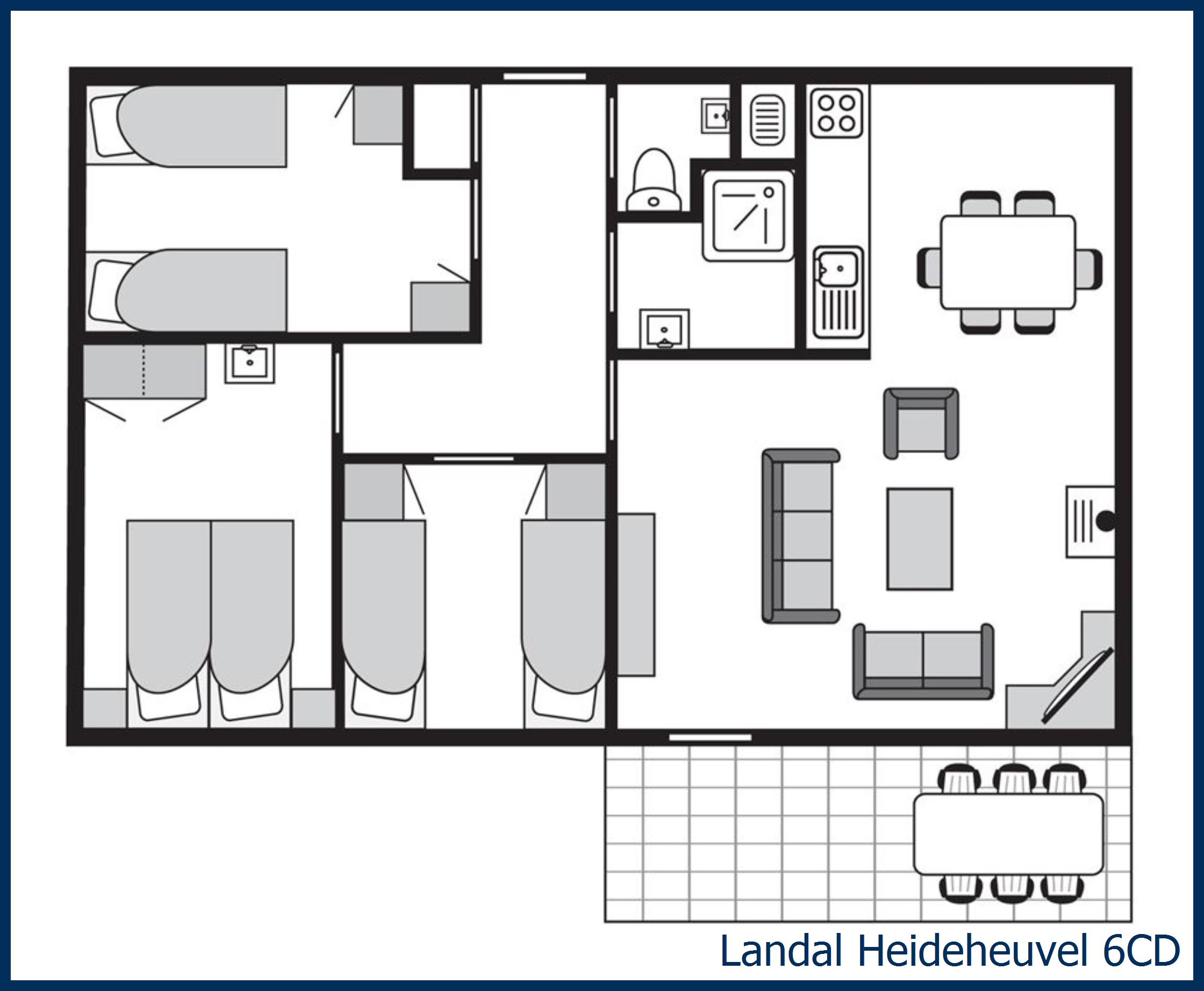 Dog bungalow 6CD at Heideheuvel