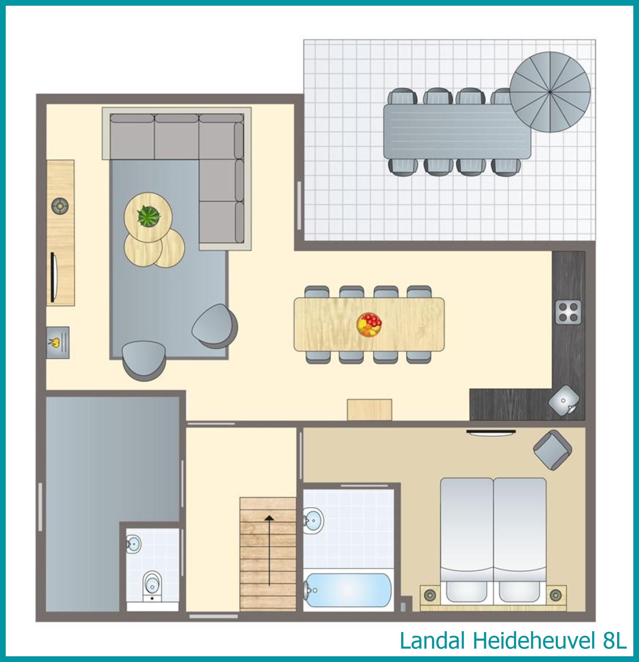 8-person bungalow 8L at Heideheuvel