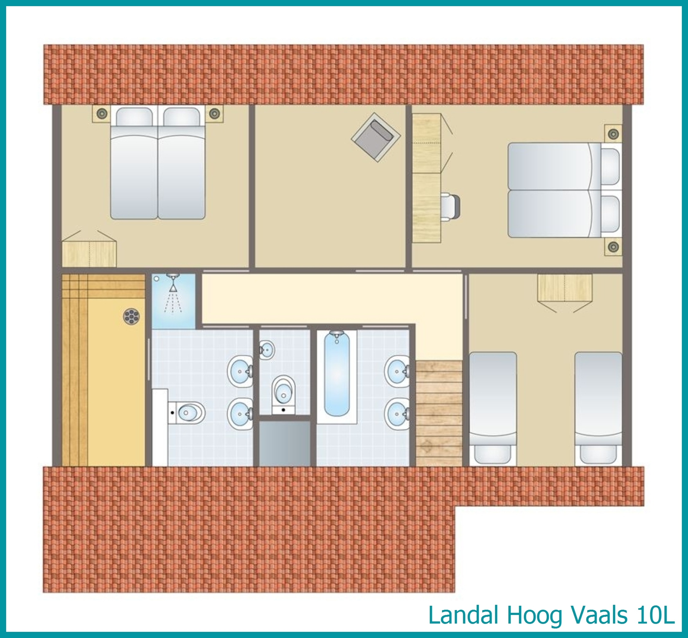 10-person bungalow 10L at Hoog Vaals