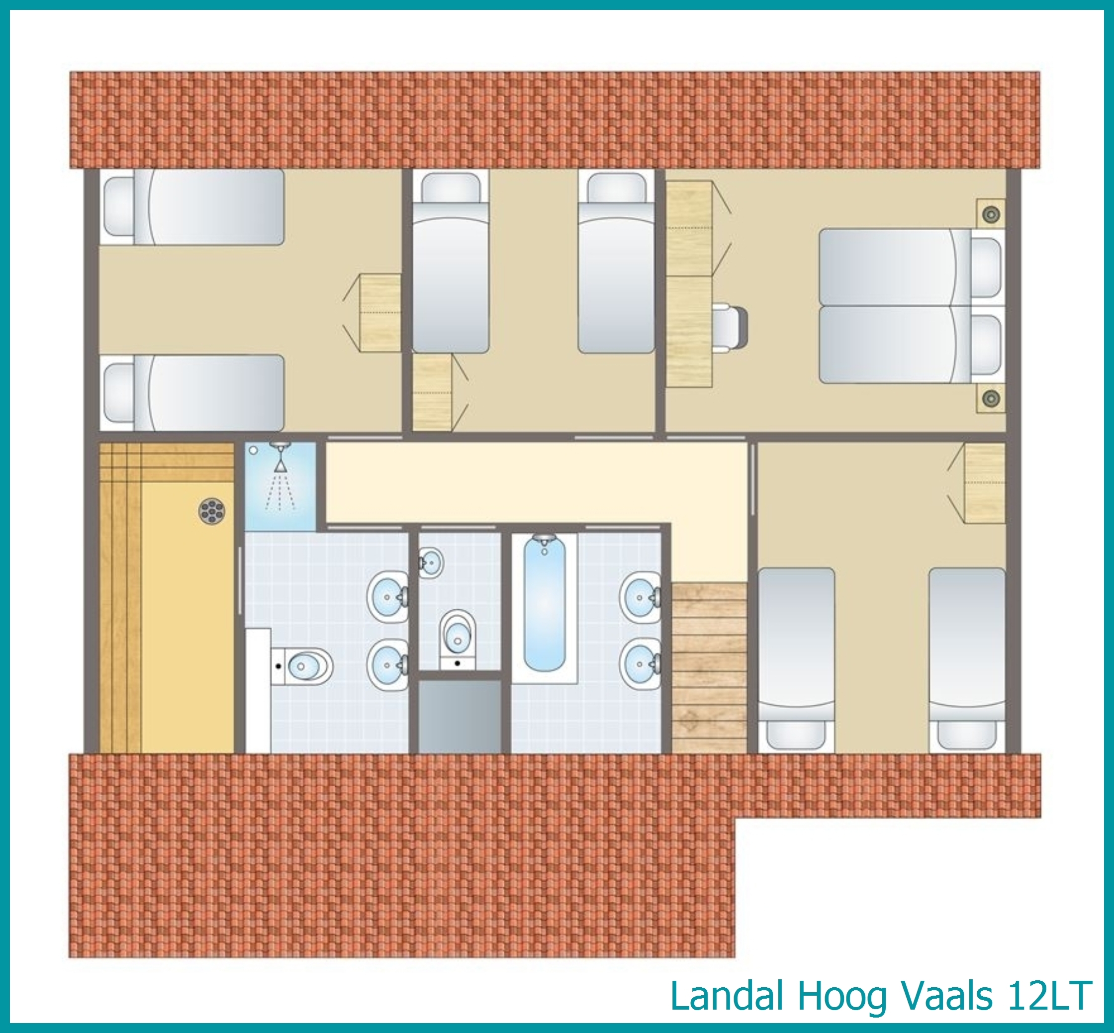 12-person bungalow 12LT at Hoog Vaals
