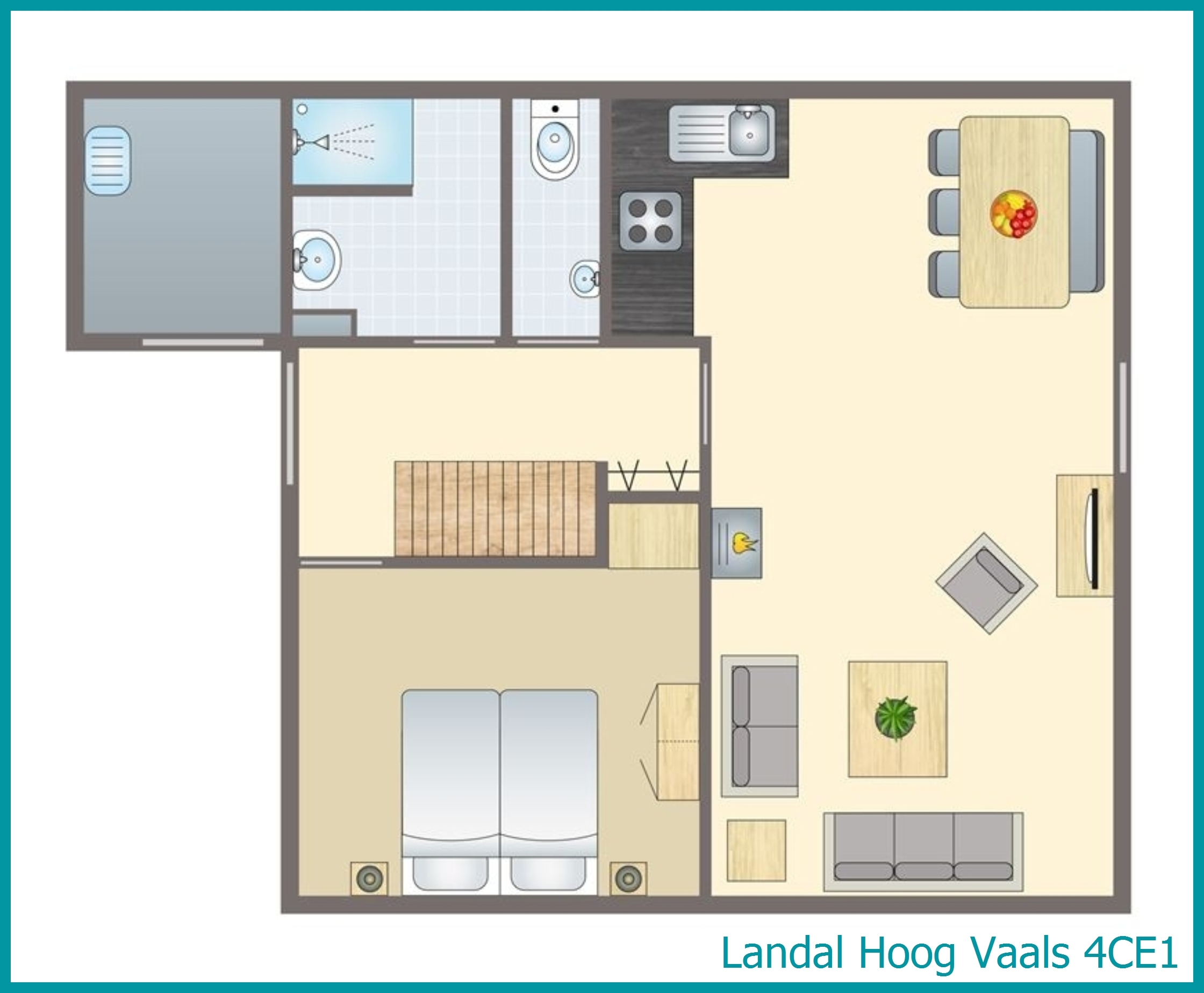 4-person bungalow 4CE1 at Hoog Vaals