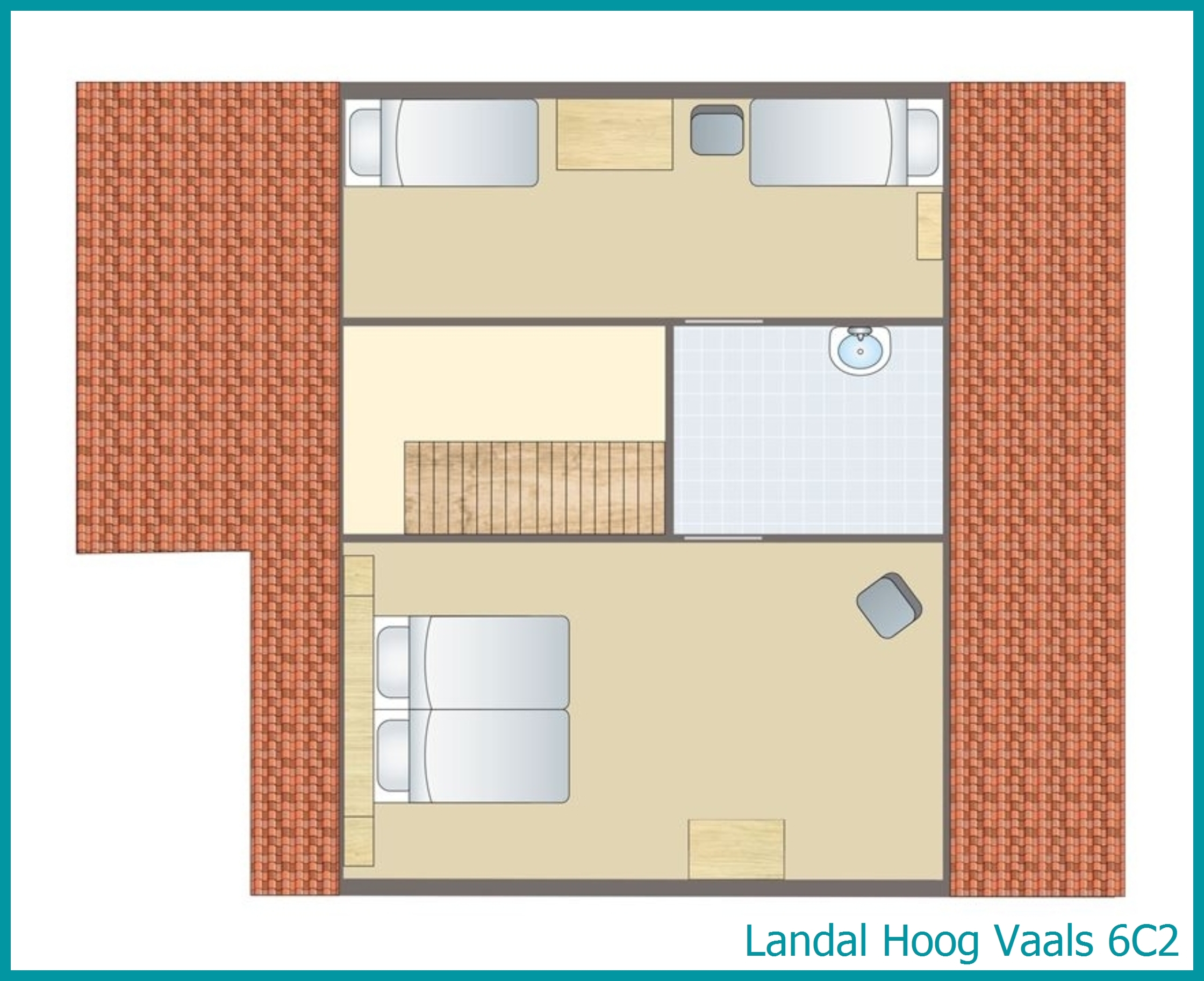 6-person bungalow 6C2 at Hoog Vaals