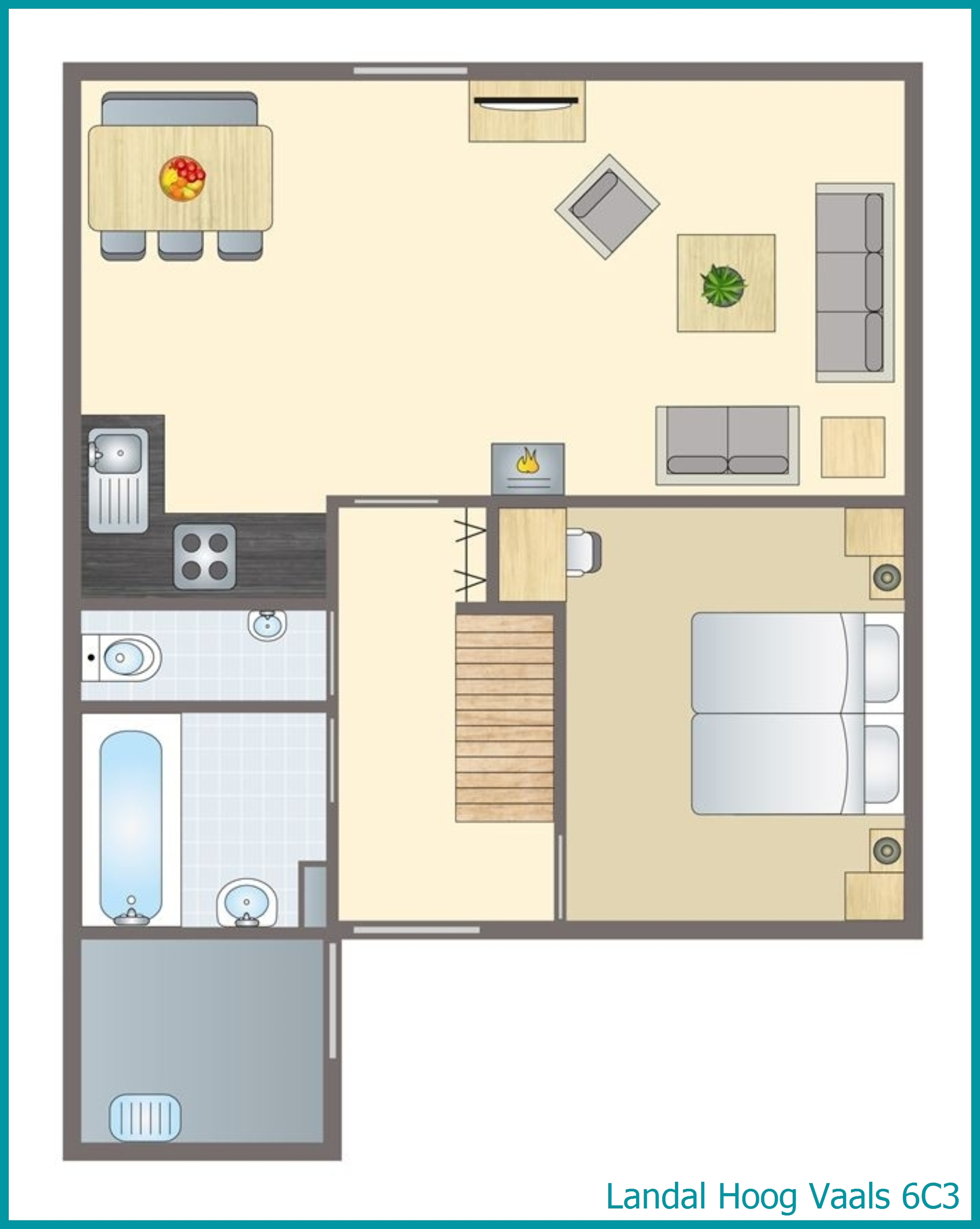 6-person bungalow 6C3 at Hoog Vaals