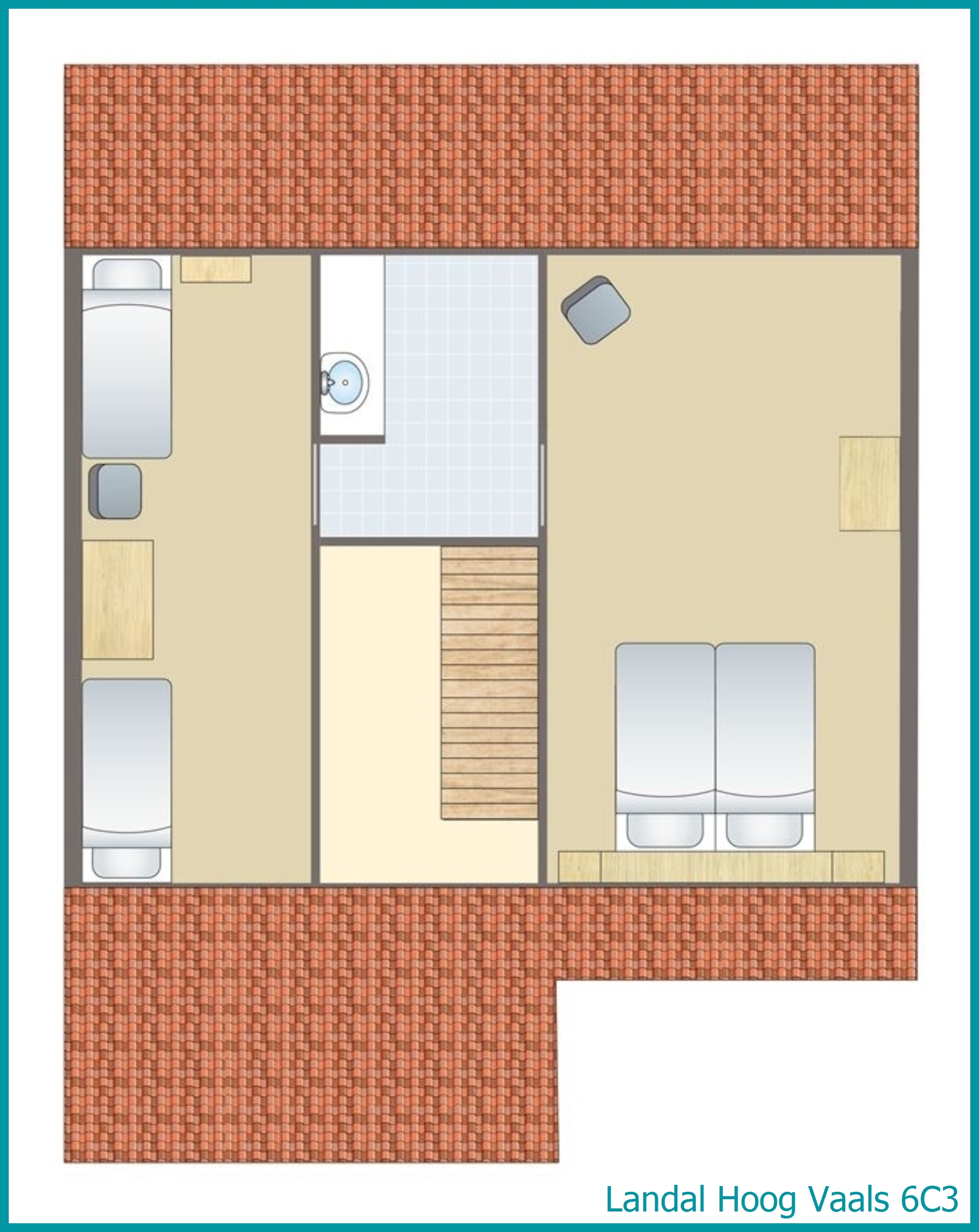 6-person bungalow 6C3 at Hoog Vaals