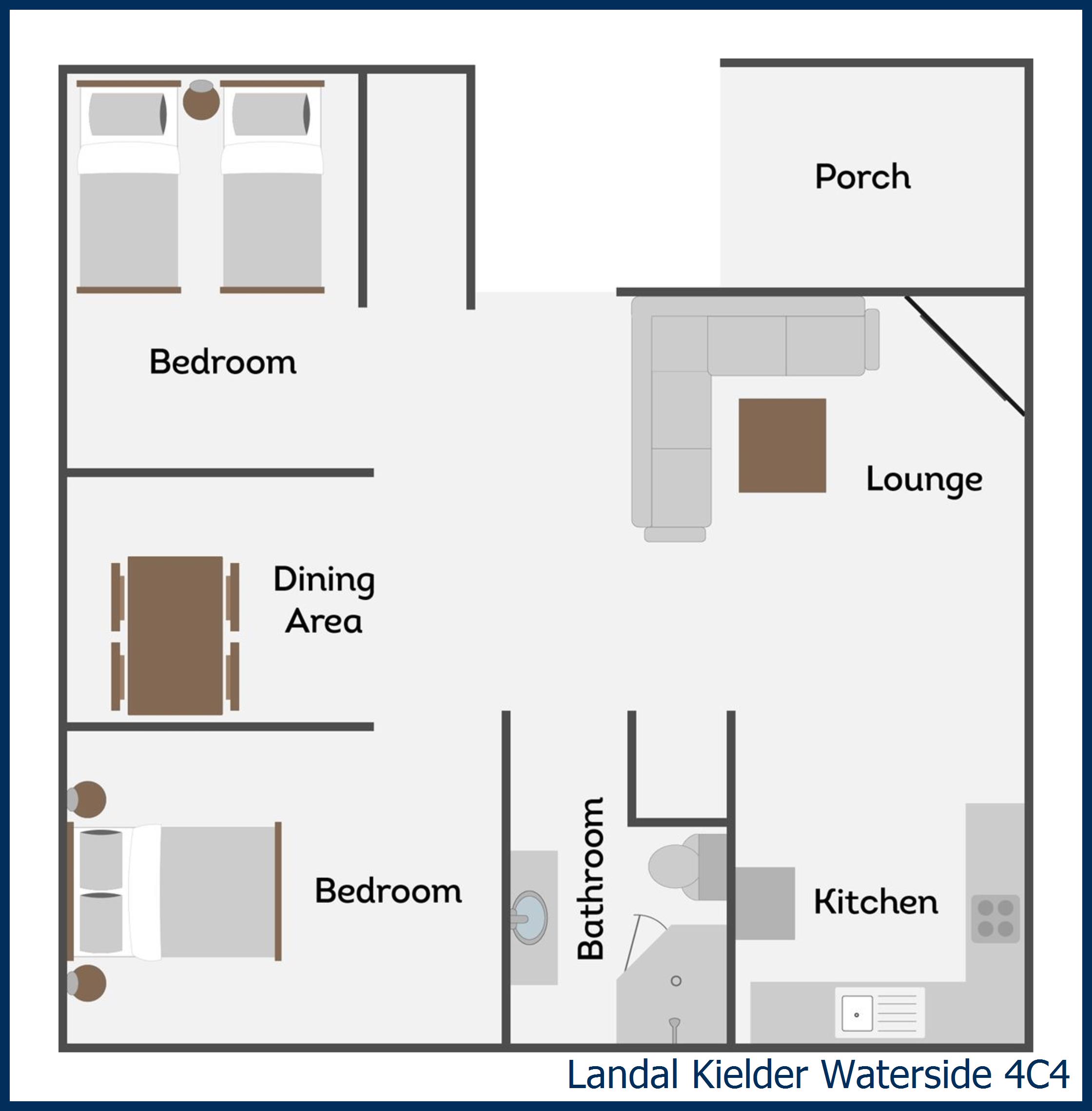 Chalet - Falstone BBQ 4C4 at Kielder Waterside