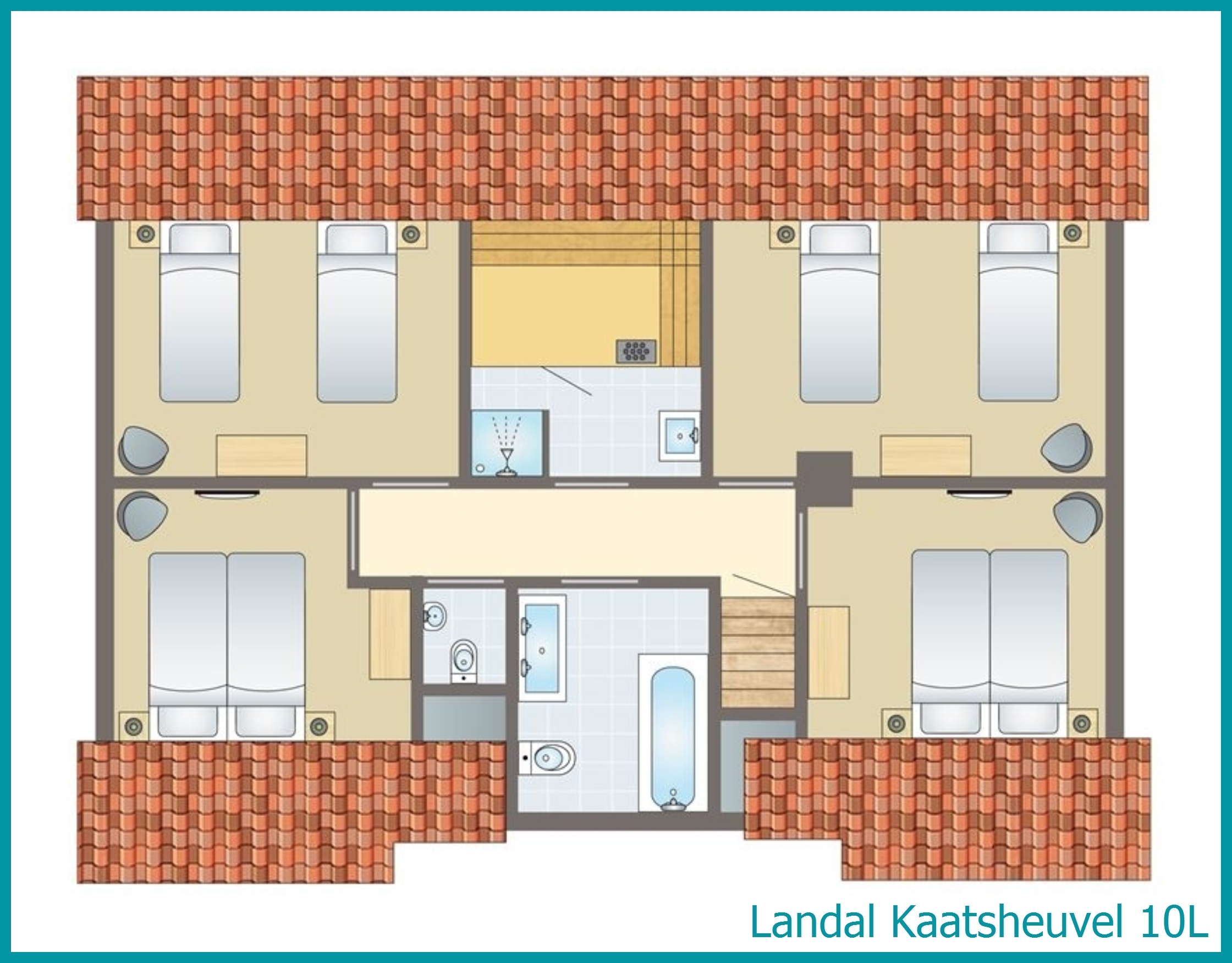 10-person vacation home 10L at Kaatsheuvel