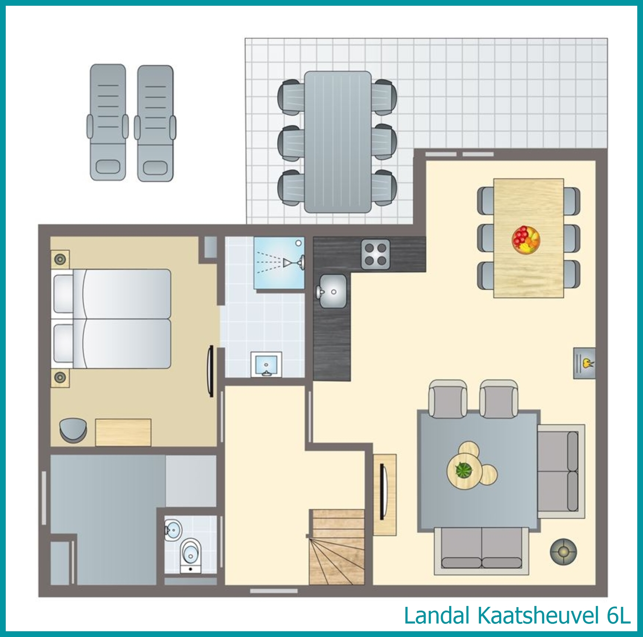 6-person vacation home 6L at Kaatsheuvel