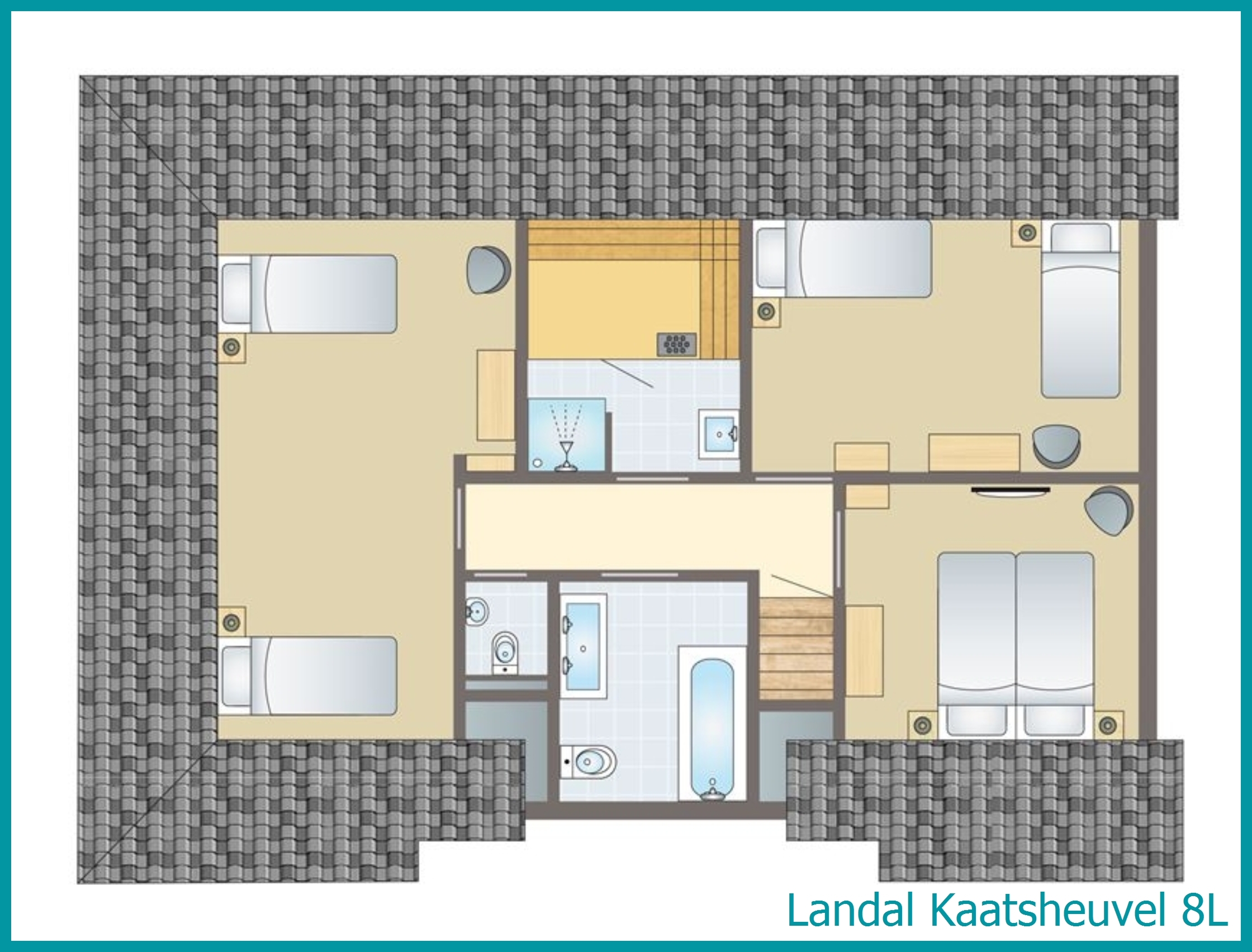 8-person vacation home 8L at Kaatsheuvel
