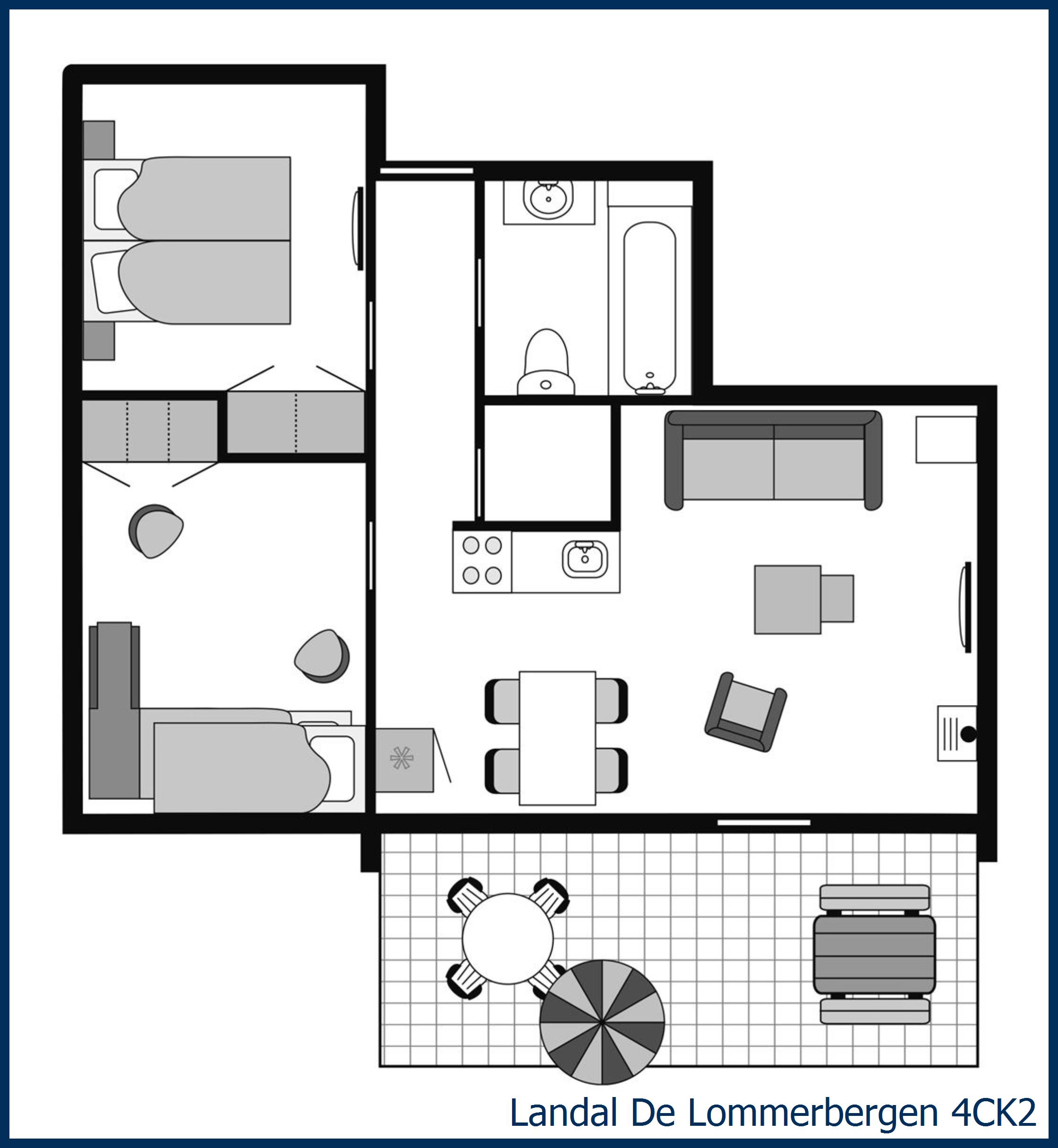 4-person bungalow 4CK2 at De Lommerbergen