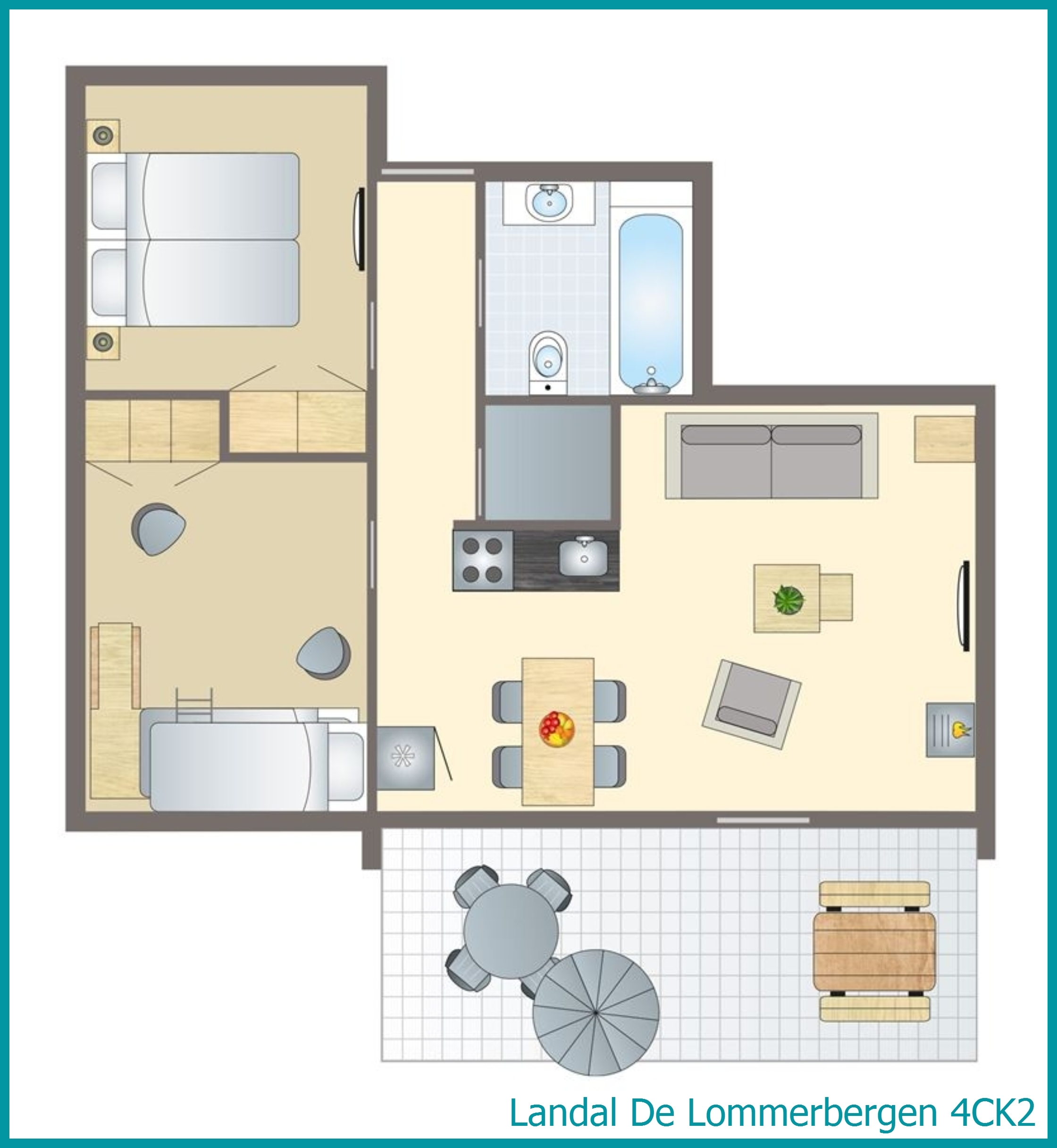 4-person bungalow 4CK2 at De Lommerbergen