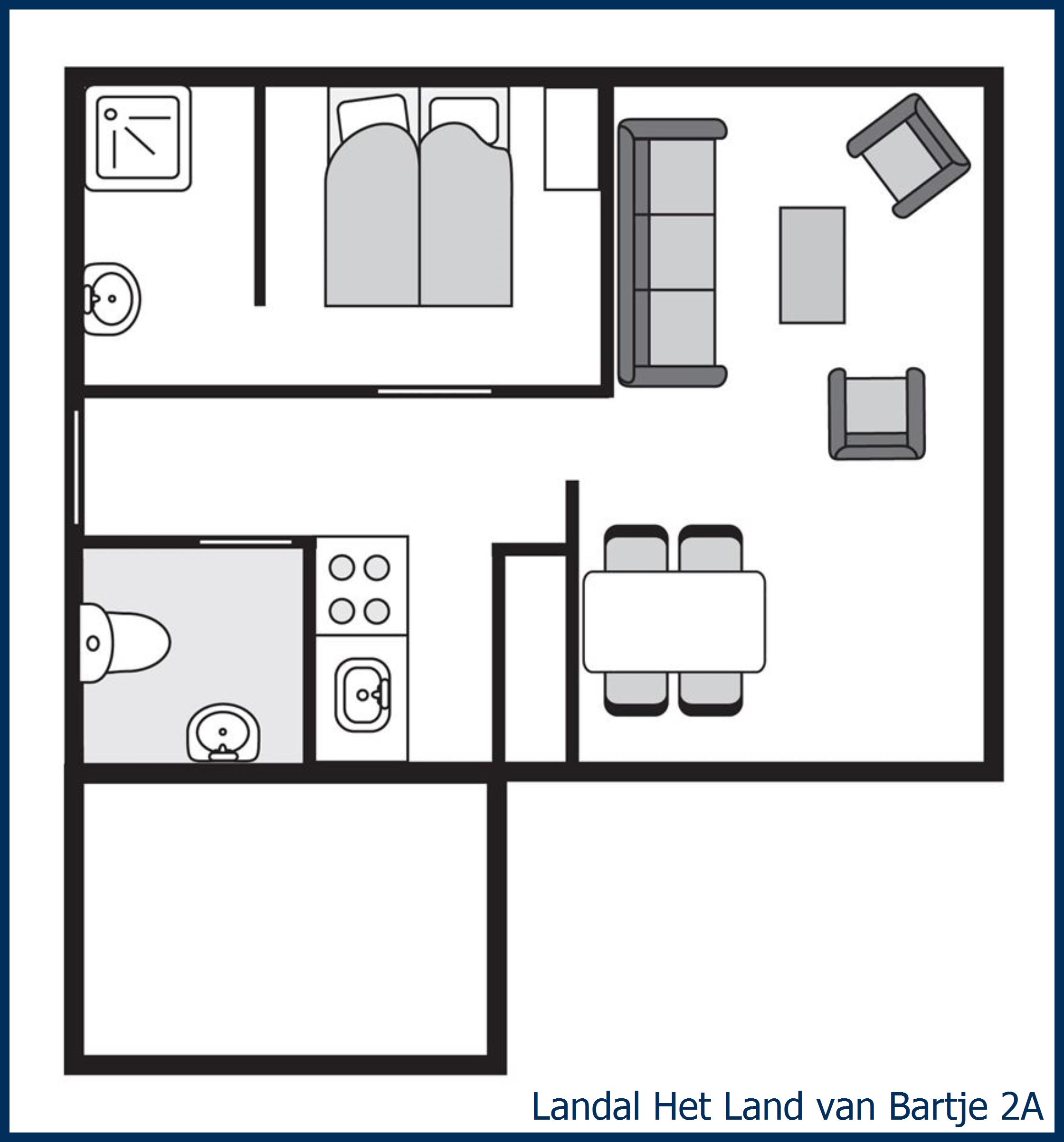Bungalow 2A at Het Land van Bartje
