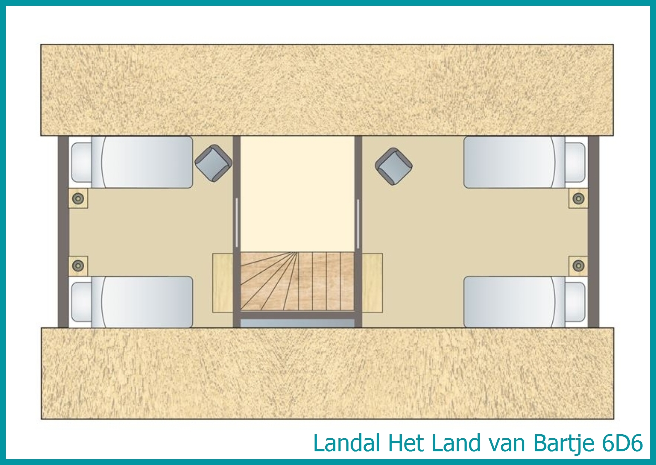 6-person farmhouse residence 6D6 at Het Land van Bartje