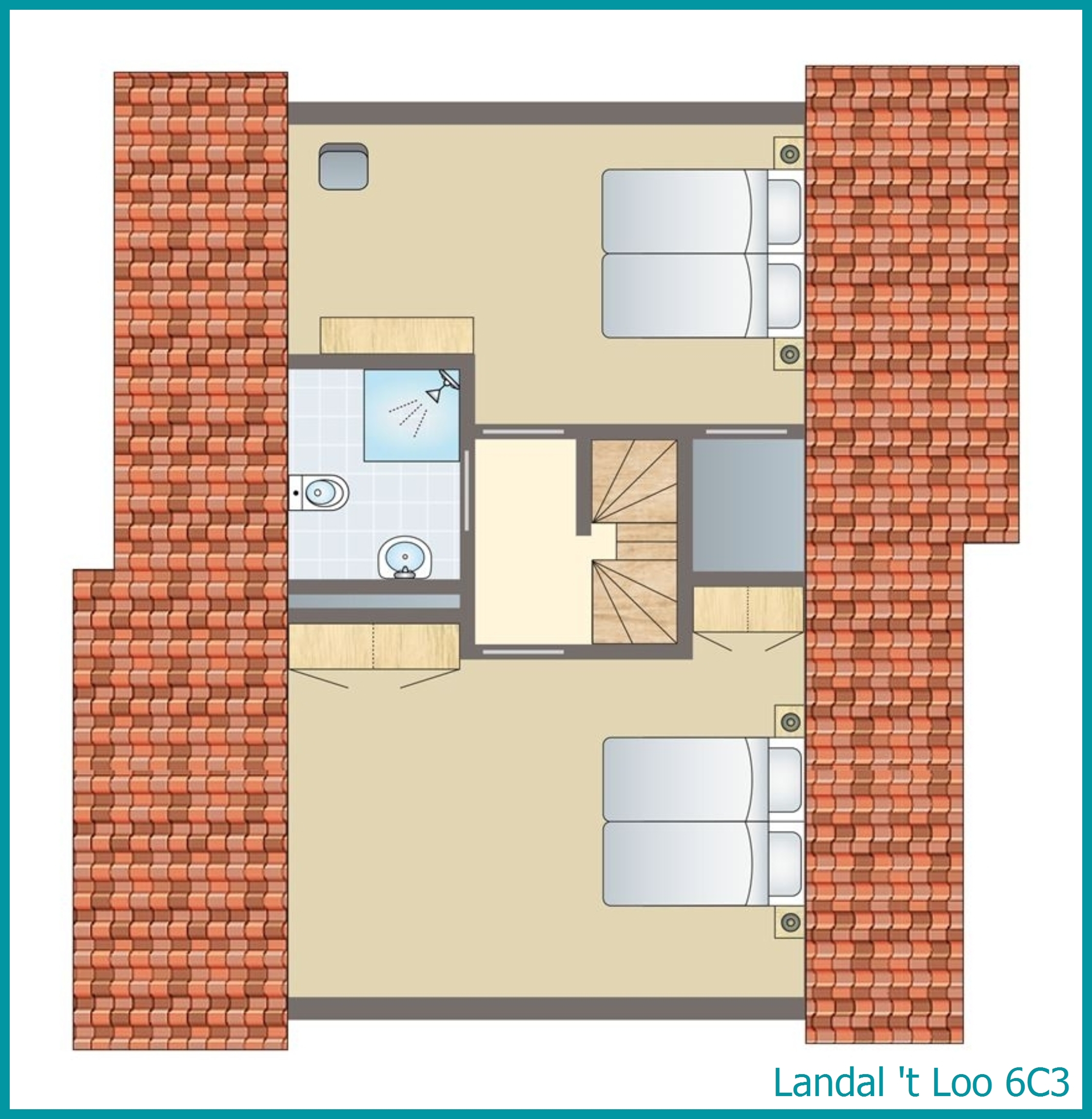 6-person bungalow 6C3 at 't Loo