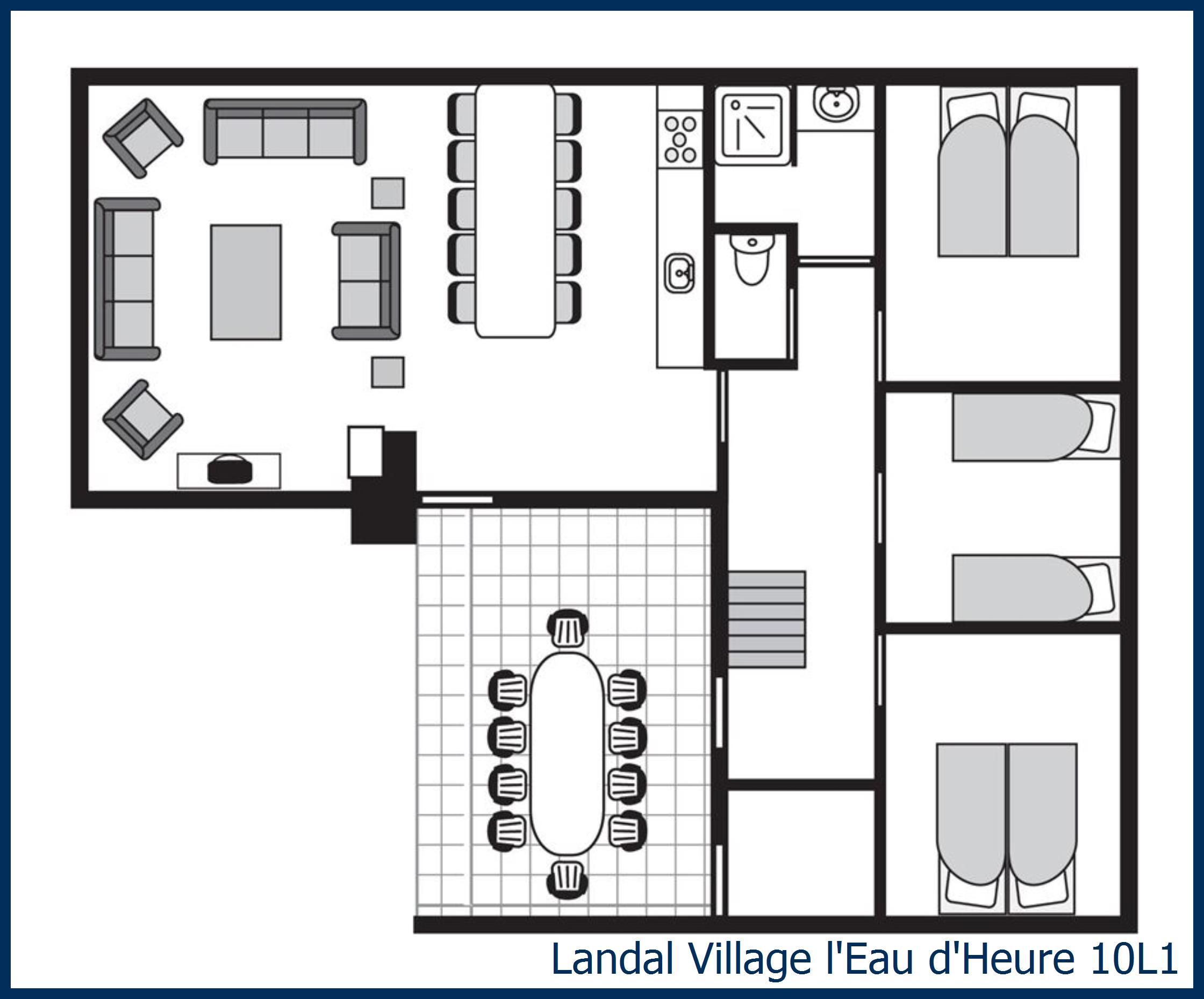 Bungalow 10L1 at Village l'Eau d'Heure