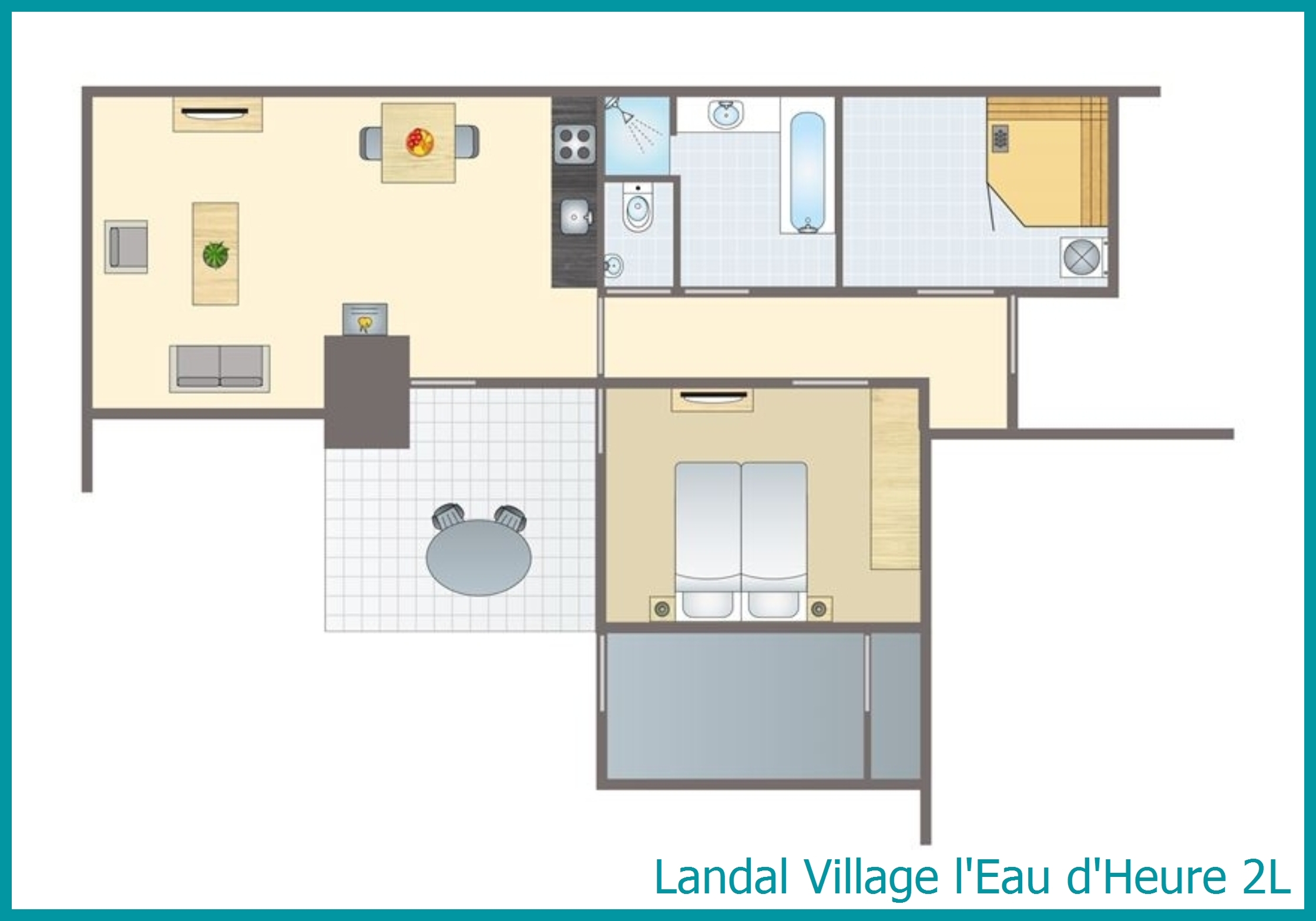 2-person bungalow 2L at Village l'Eau d'Heure