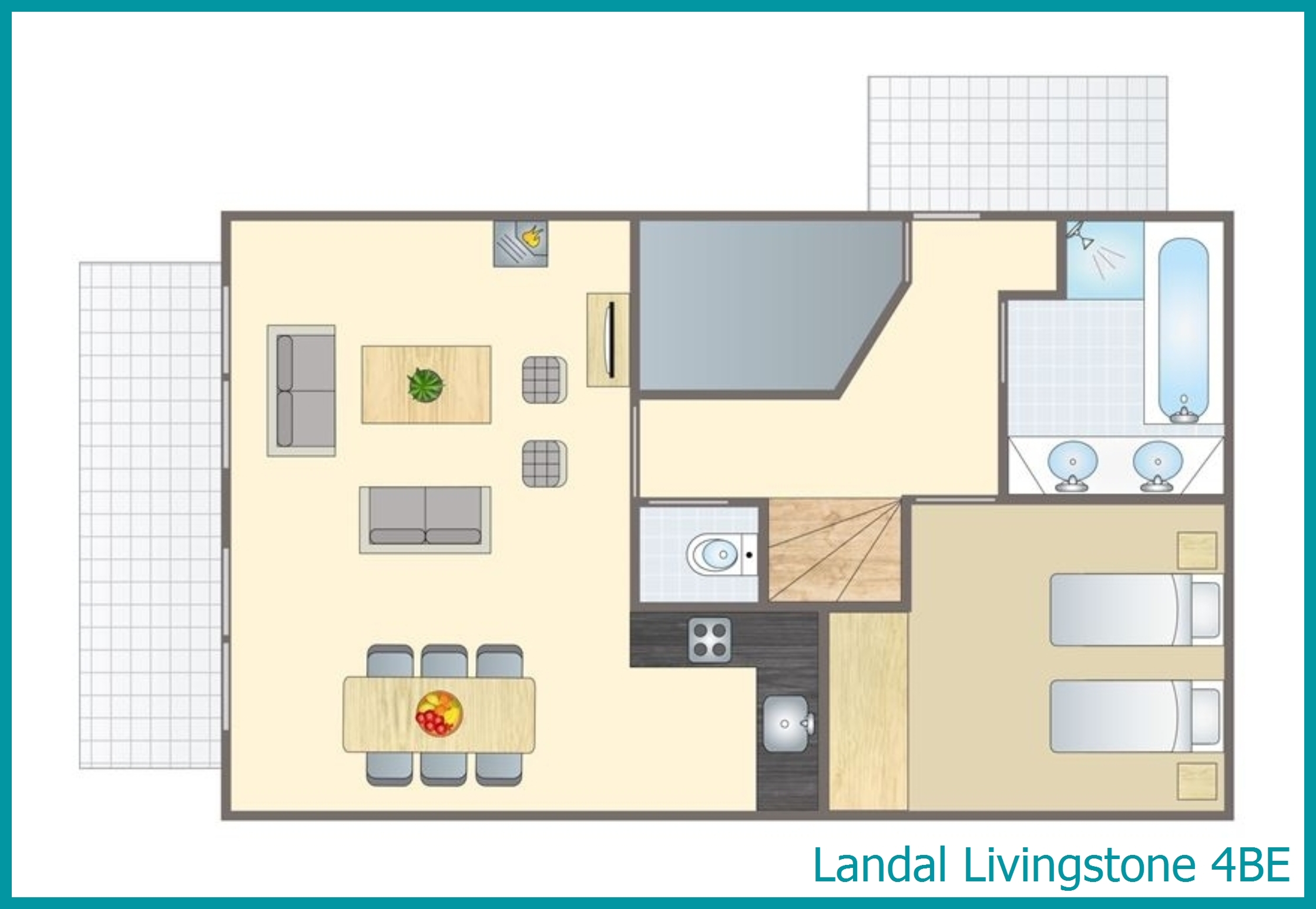 4-person villa 4BE at Livingstone