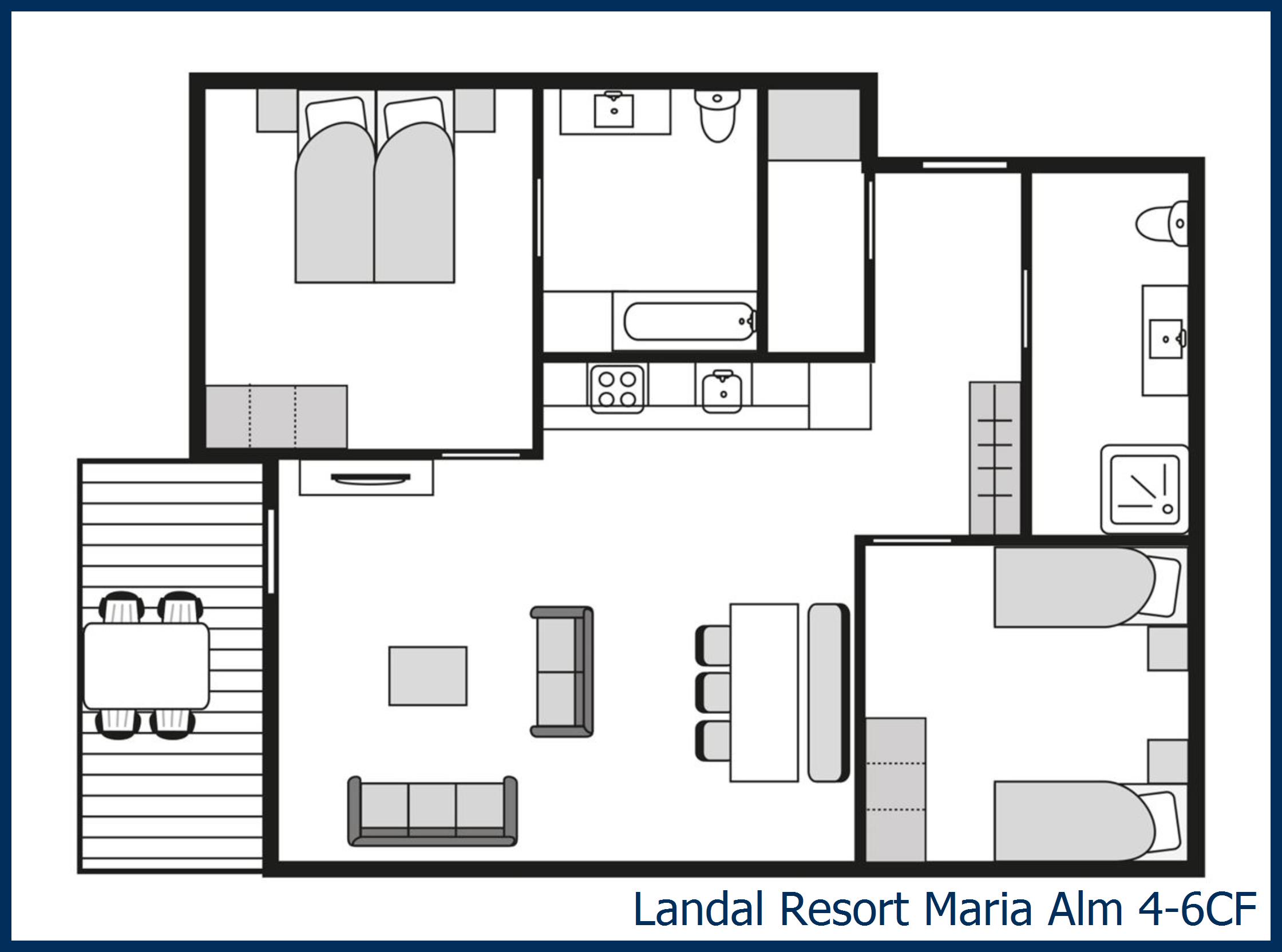 Apartment 4-6CF at Resort Maria Alm
