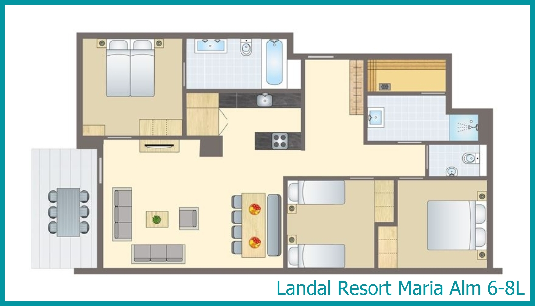 6-8-person apartment 6-8L at Resort Maria Alm