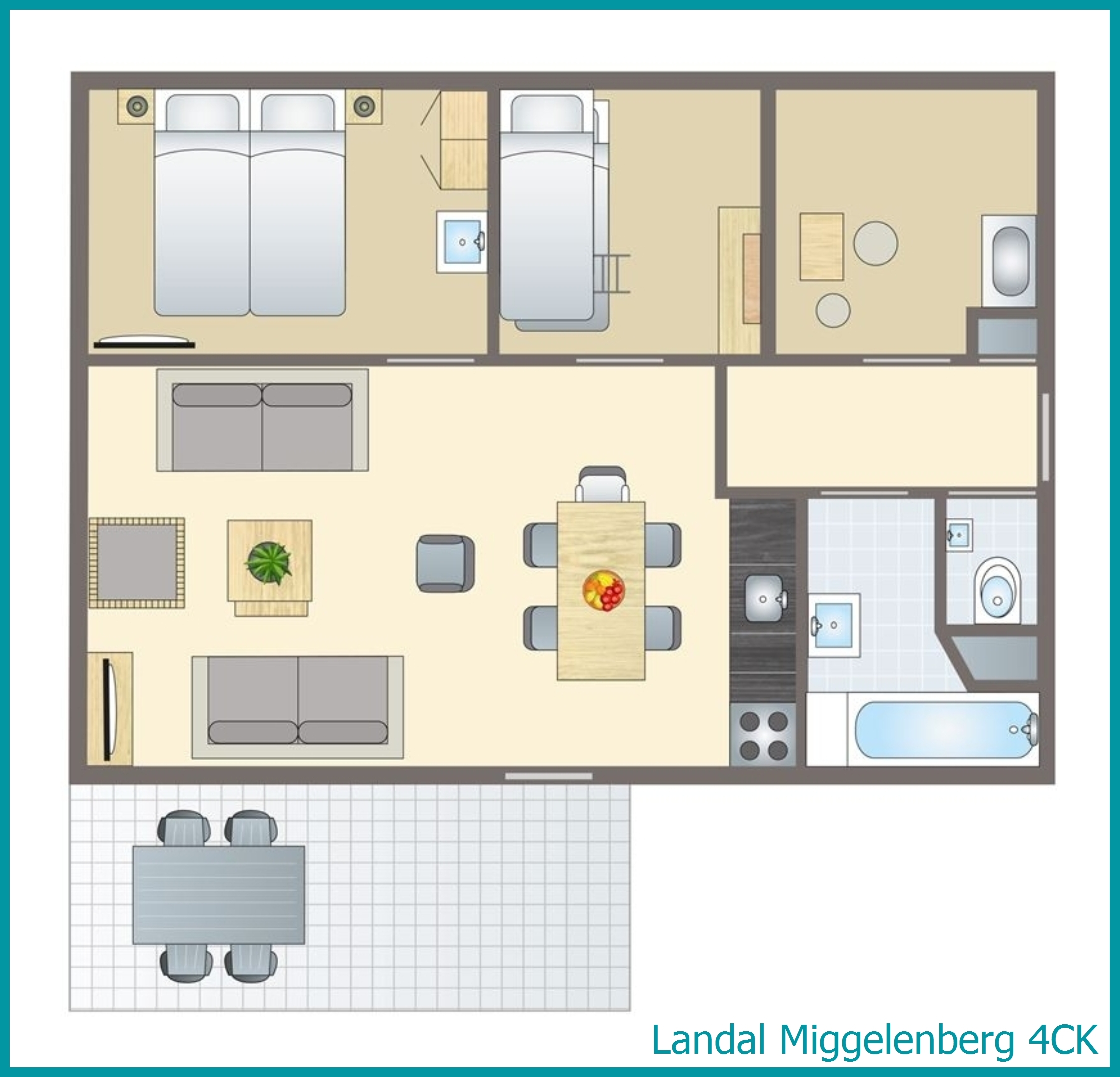 4-person children's bungalow 4CK at Miggelenberg