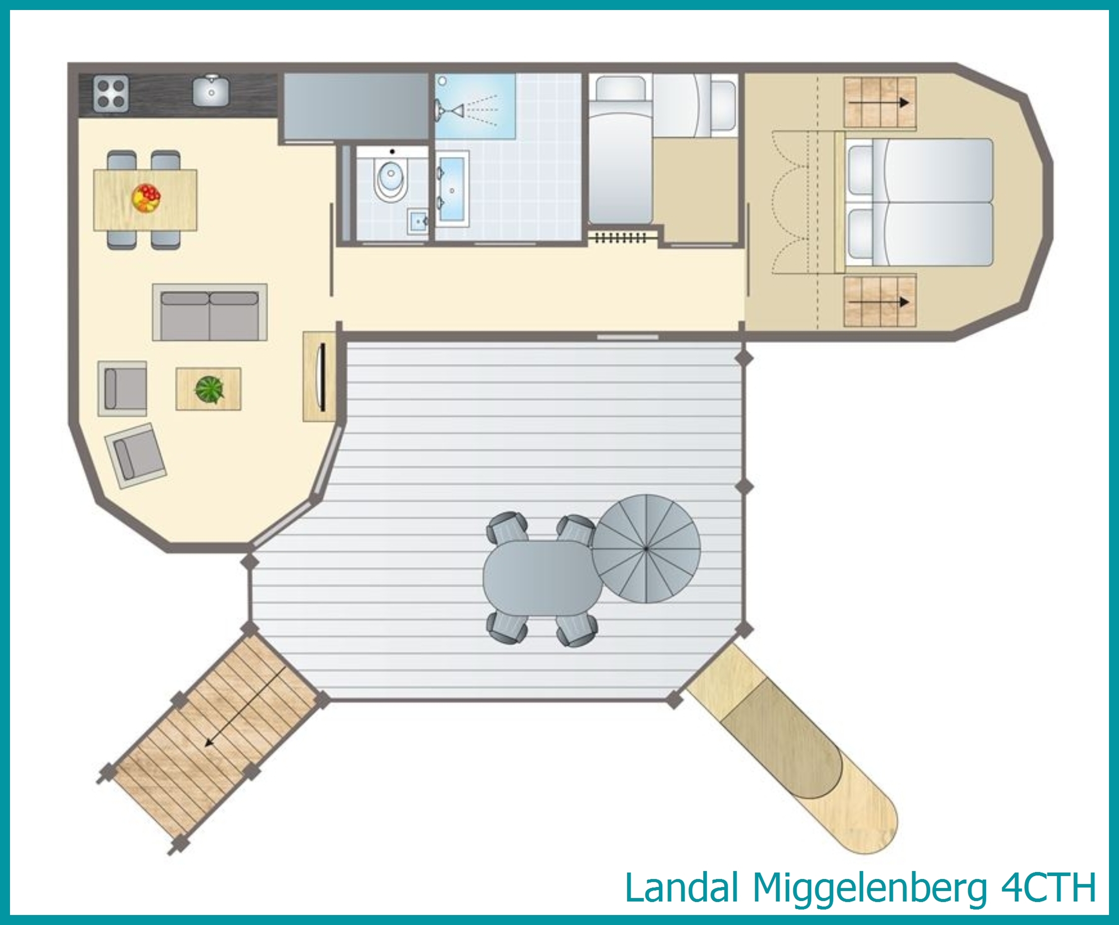 4-person tree house 4CTH at Miggelenberg