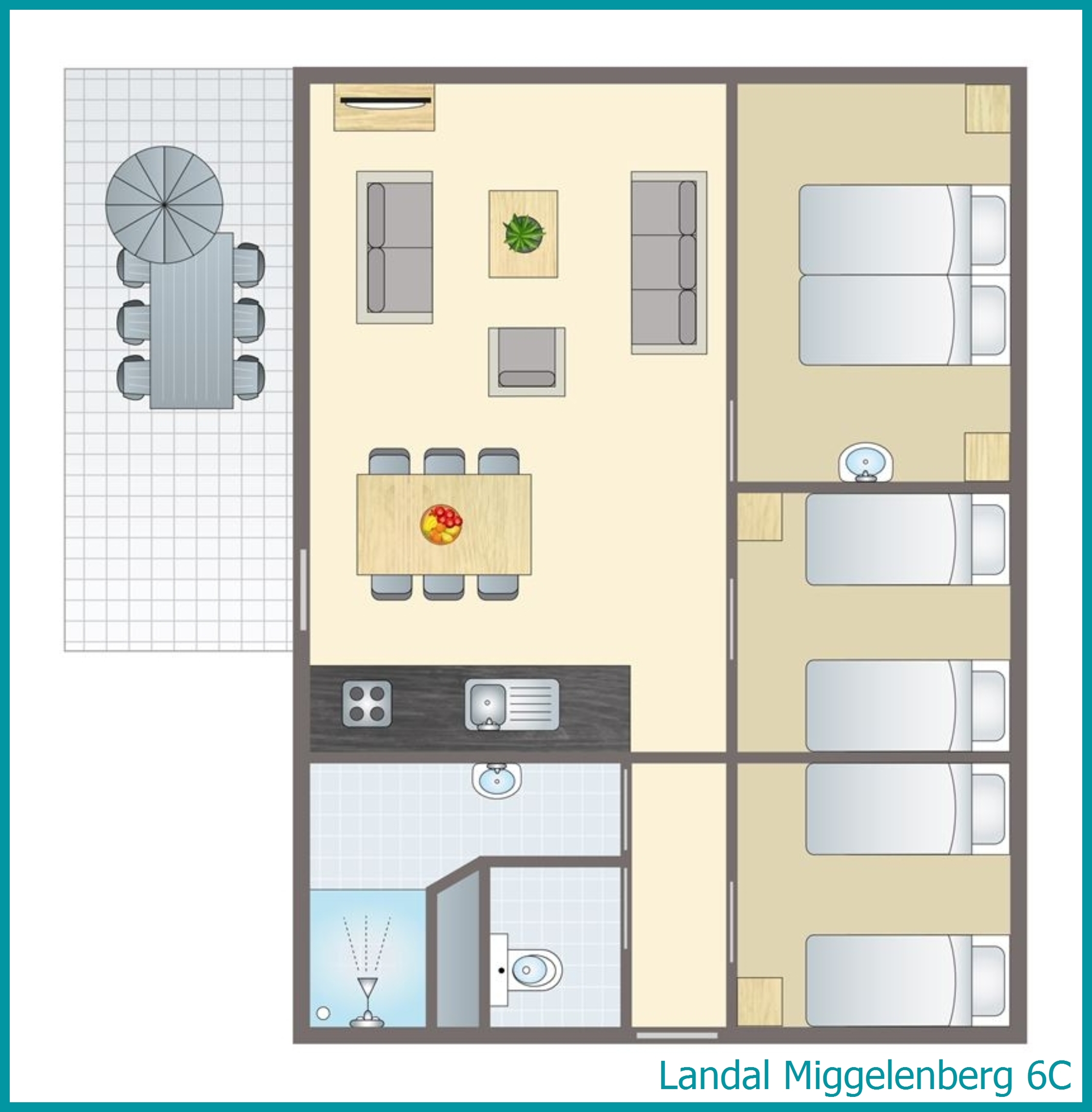 6-person bungalow 6C at Miggelenberg