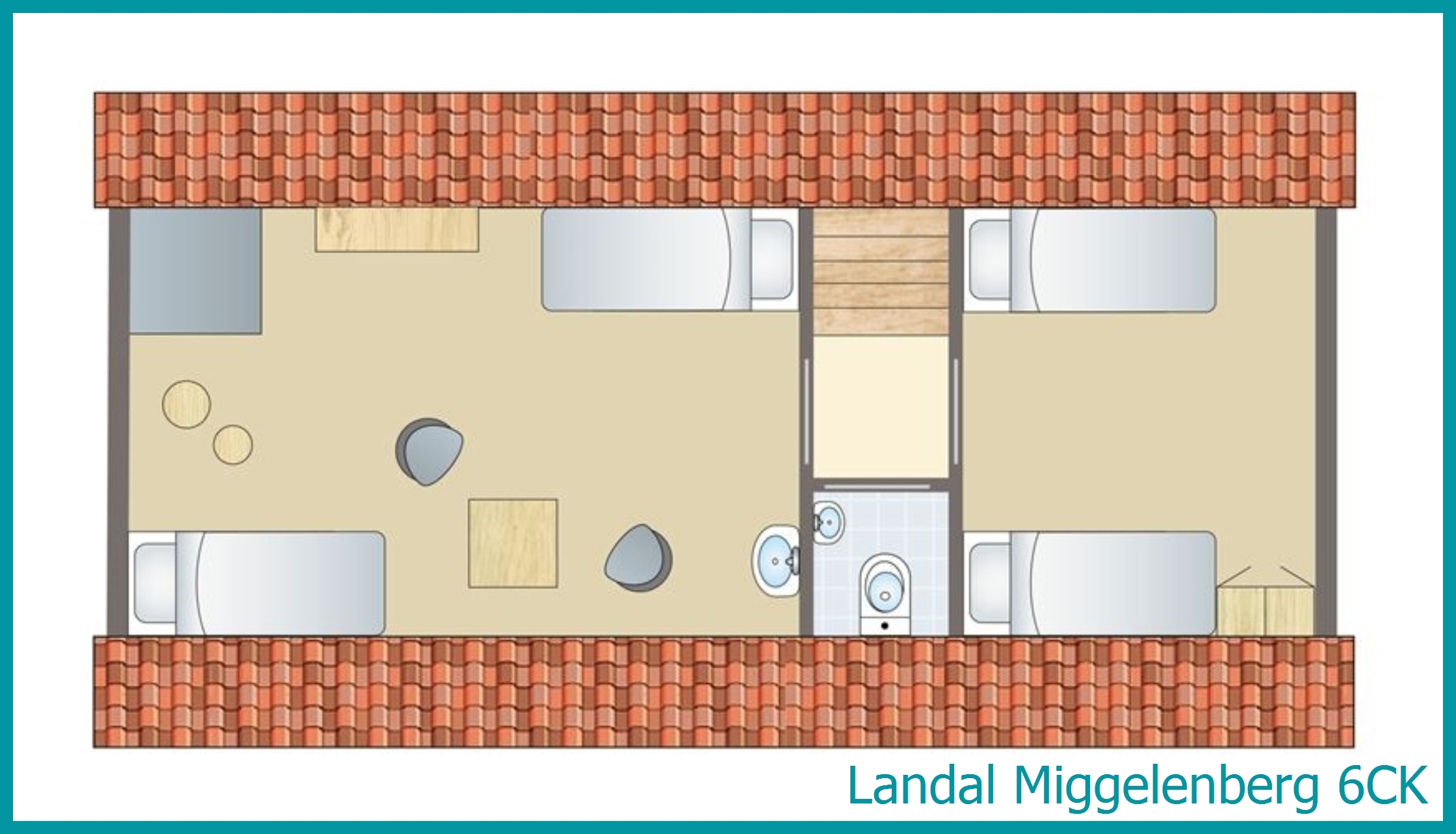 6-person children's bungalow 6CK at Miggelenberg