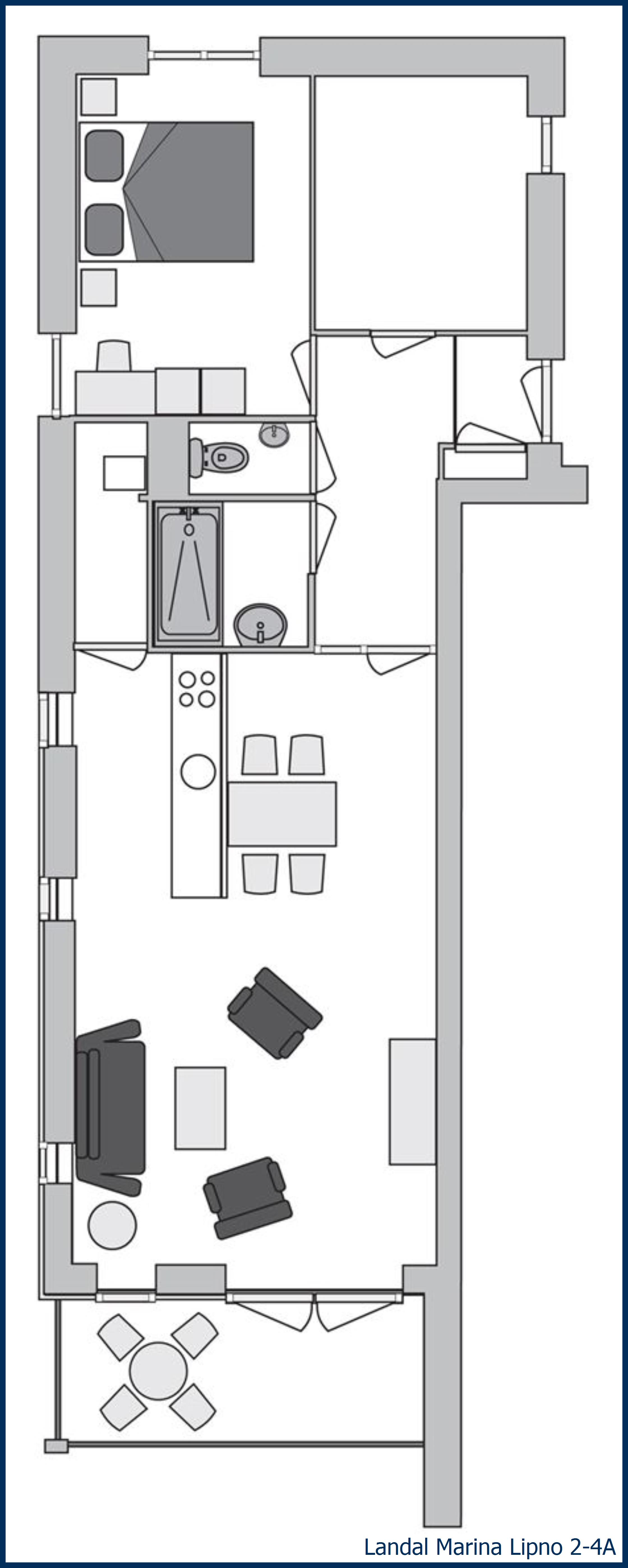 Apartment 2-4A at Marina Lipno