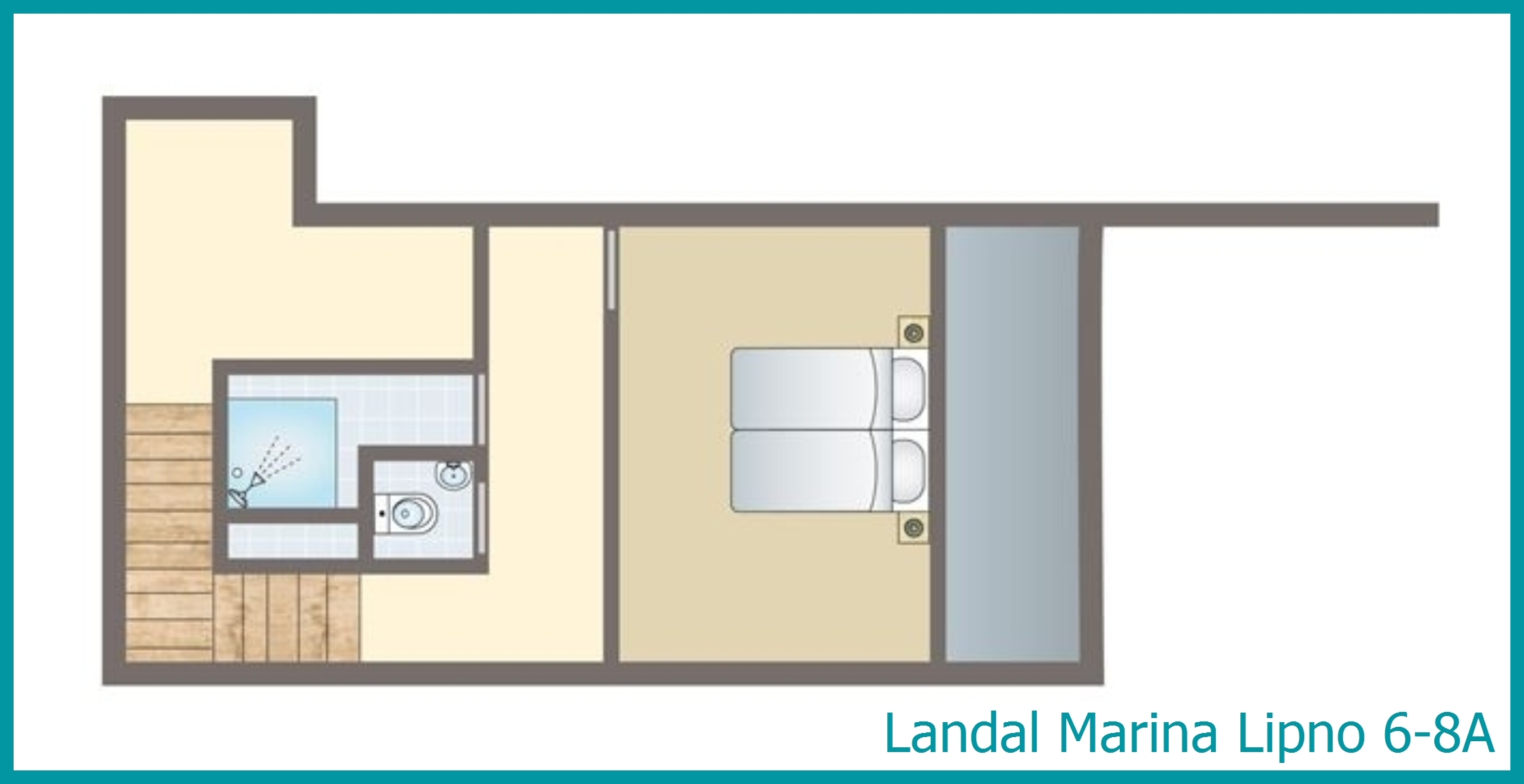 6-8-person apartment 6-8A at Marina Lipno