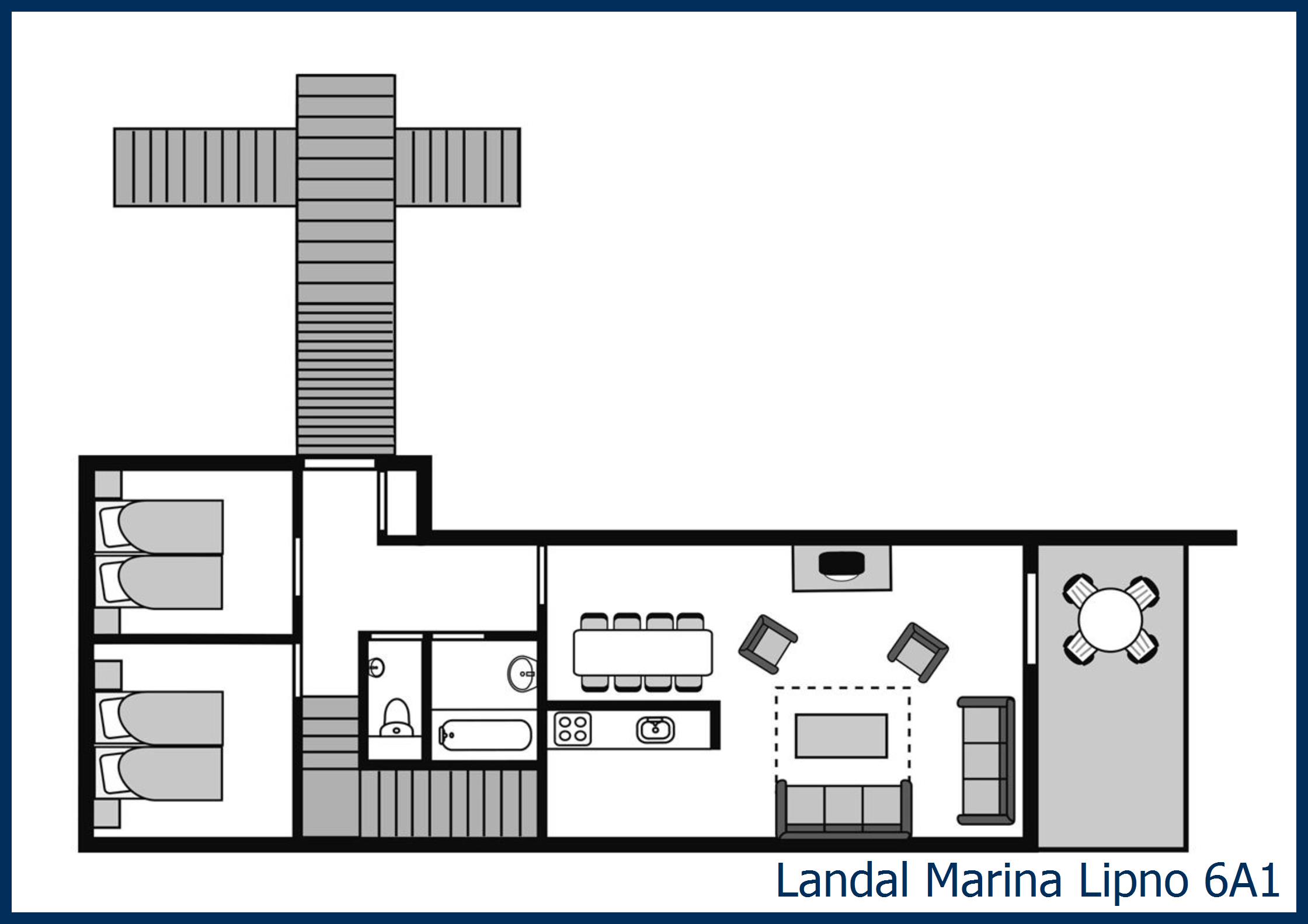 Apartment 6A1 at Marina Lipno