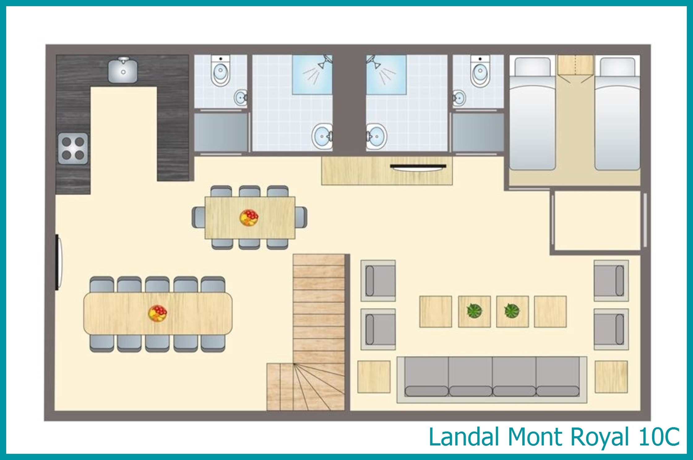 10-person bungalow 10C at Mont Royal