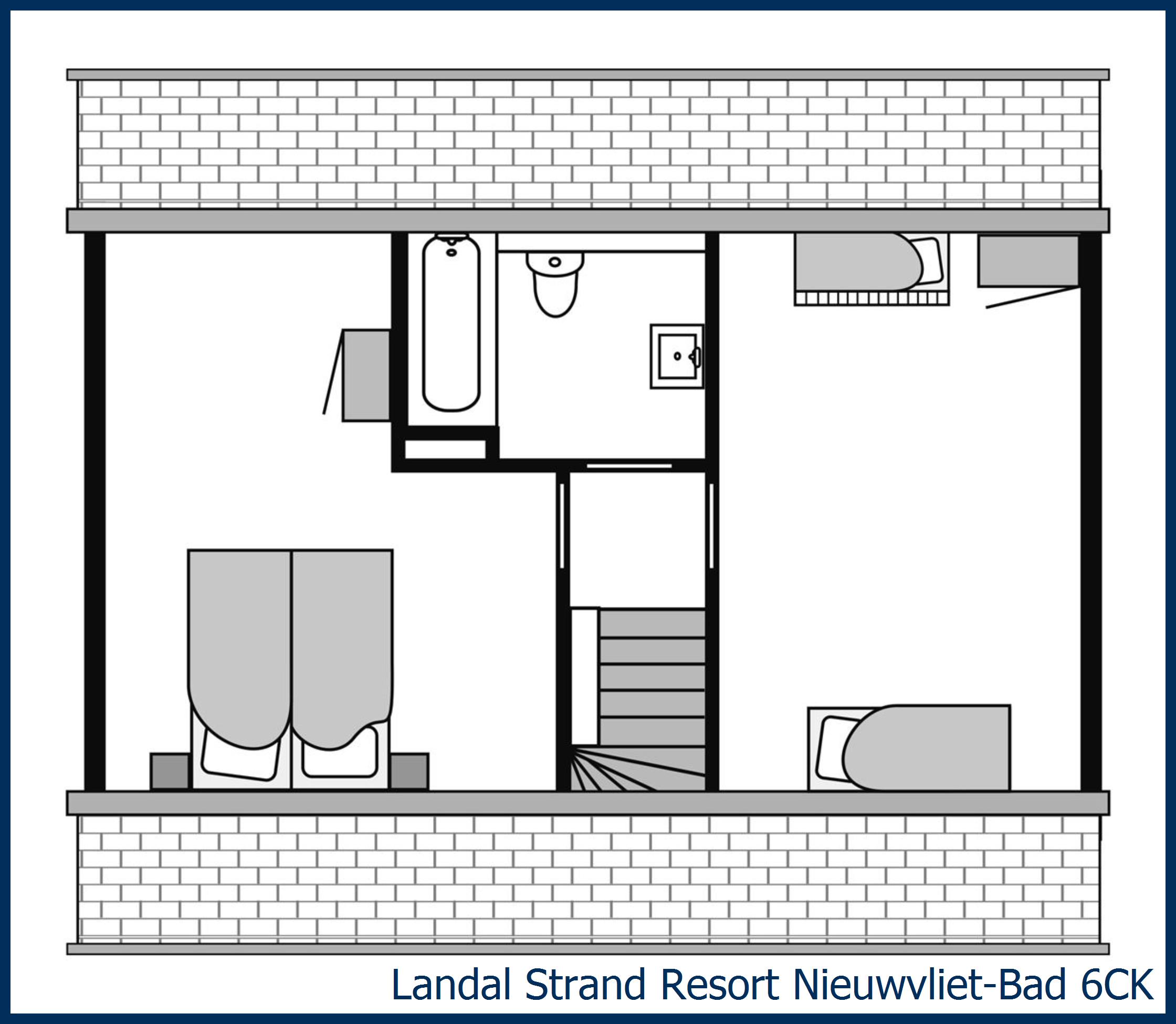 Childrens bungalow 6CK at Strand Resort Nieuwvliet-Bad 