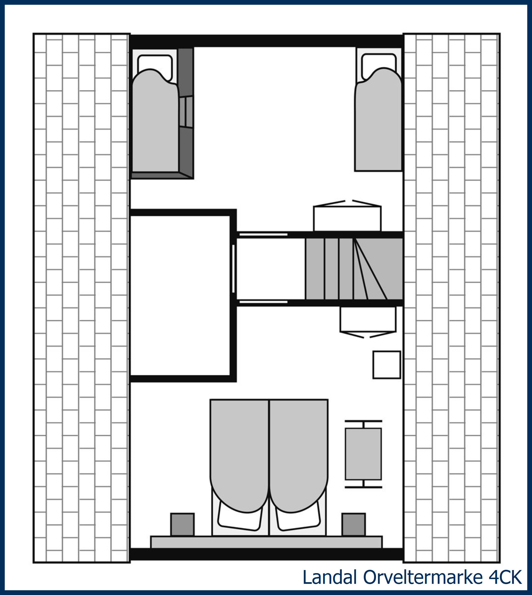 Childrens bungalow 4CK at Orveltermarke