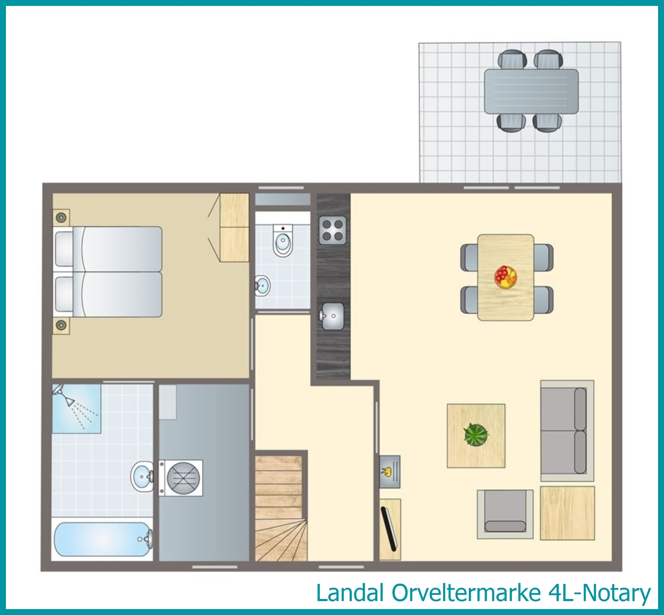 4-person bungalow 4L-Notary at Orveltermarke