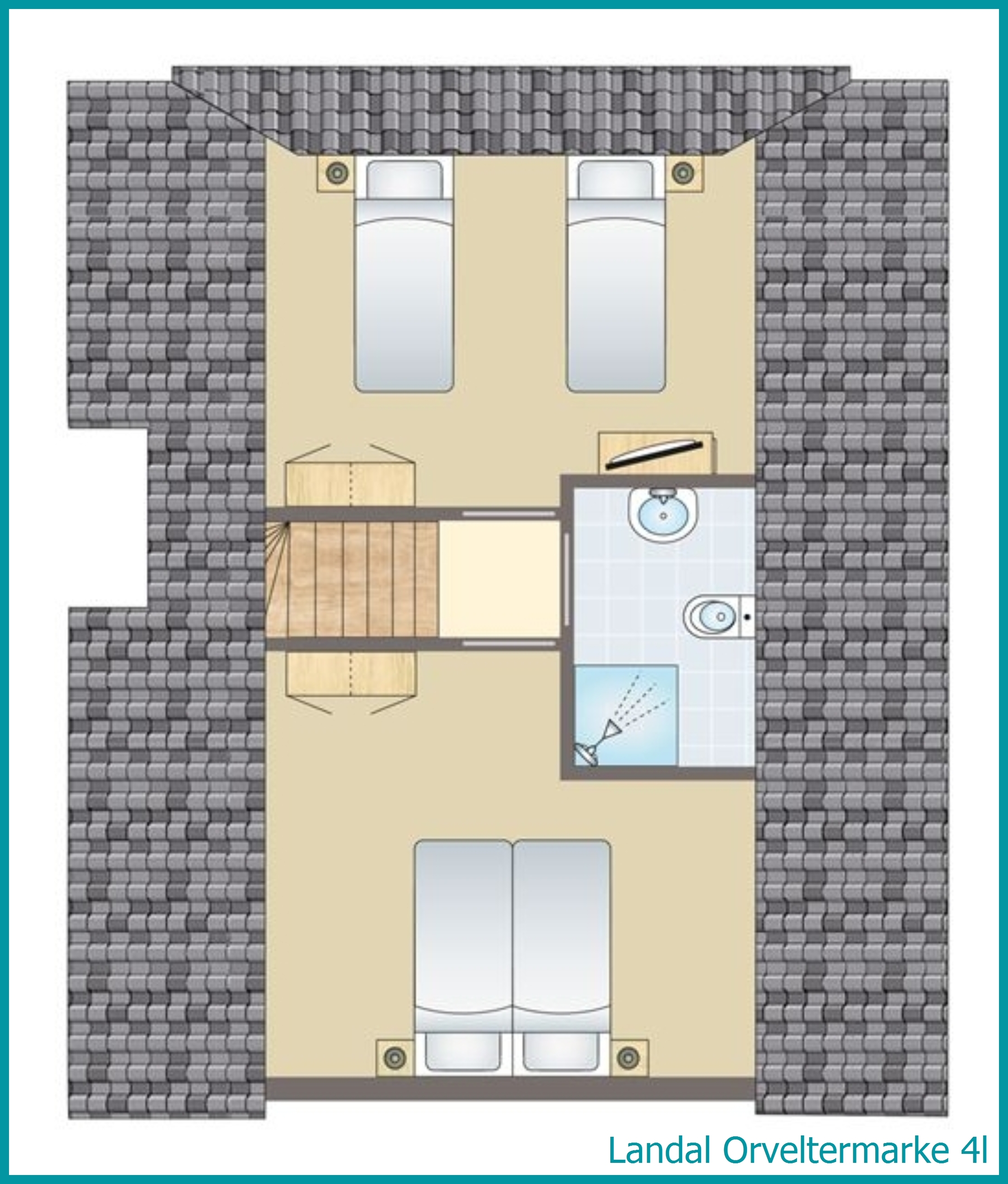 4-person bungalow 4l at Orveltermarke