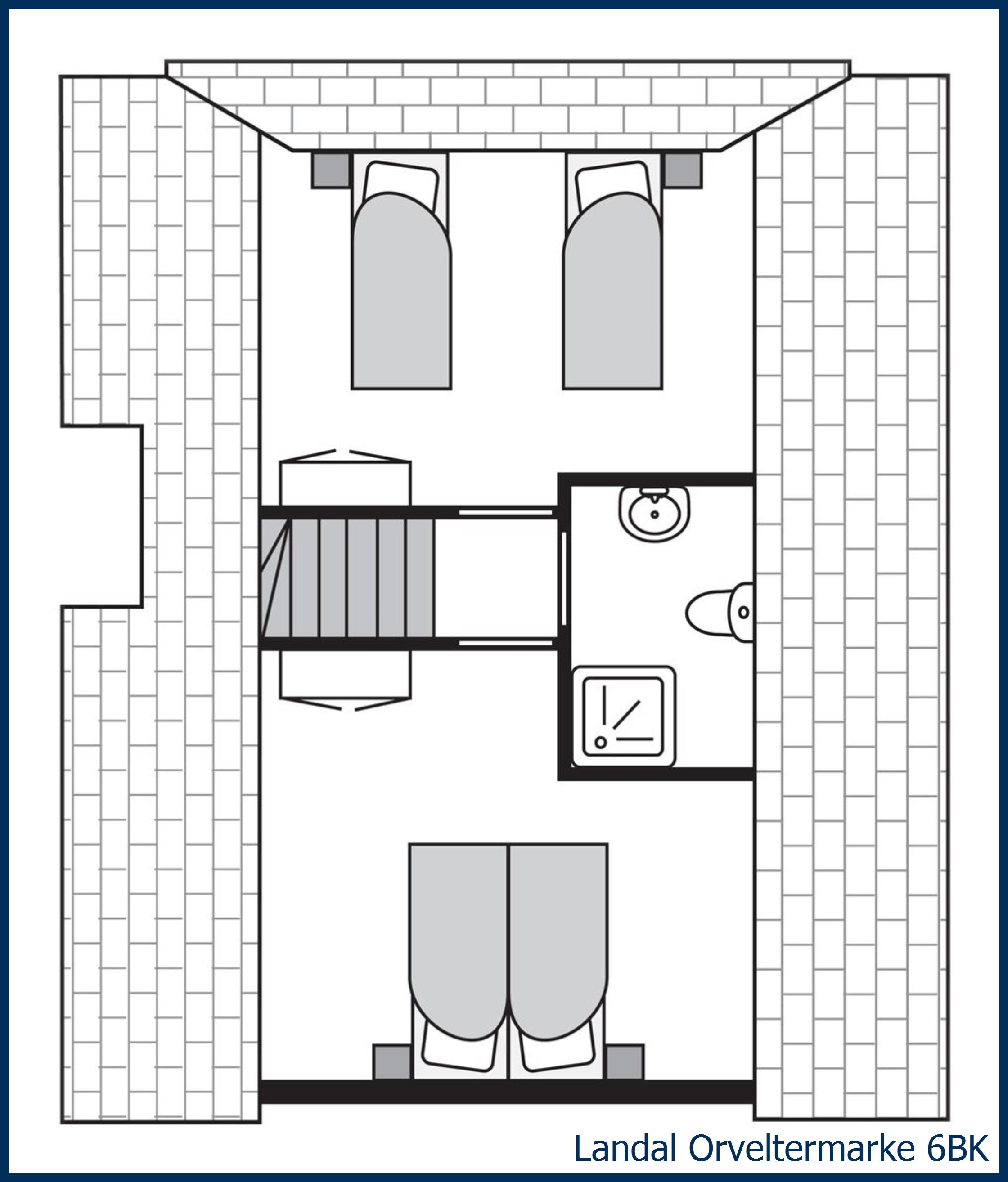 Childrens bungalow 6BK at Orveltermarke