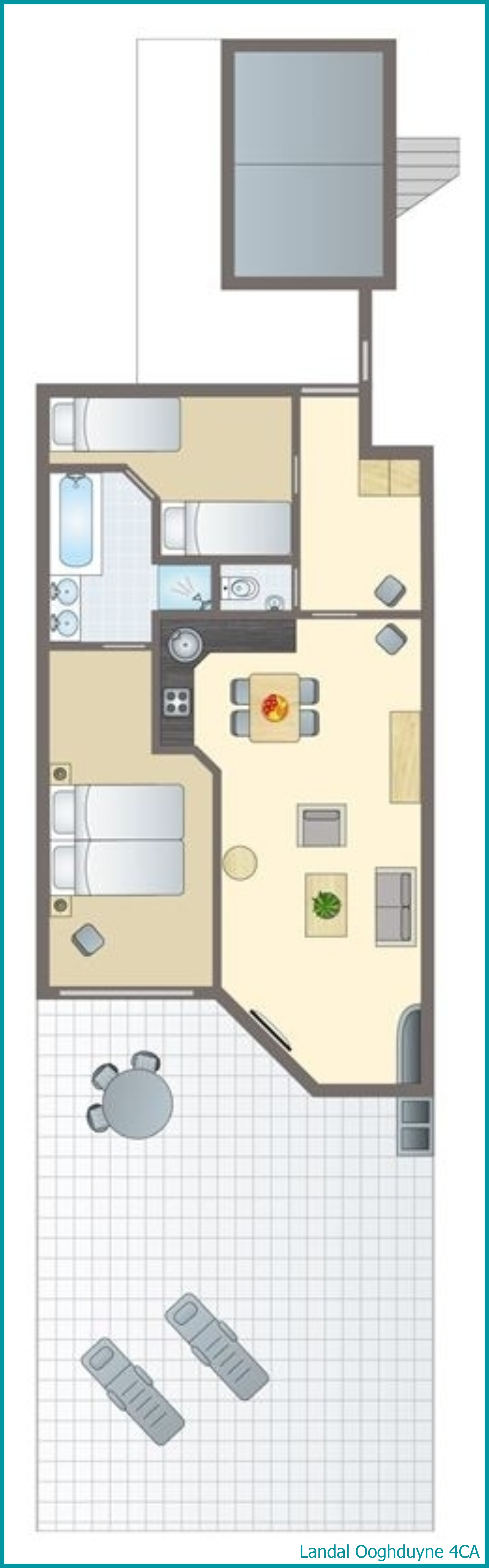 4-person apartment 4CA at Ooghduyne