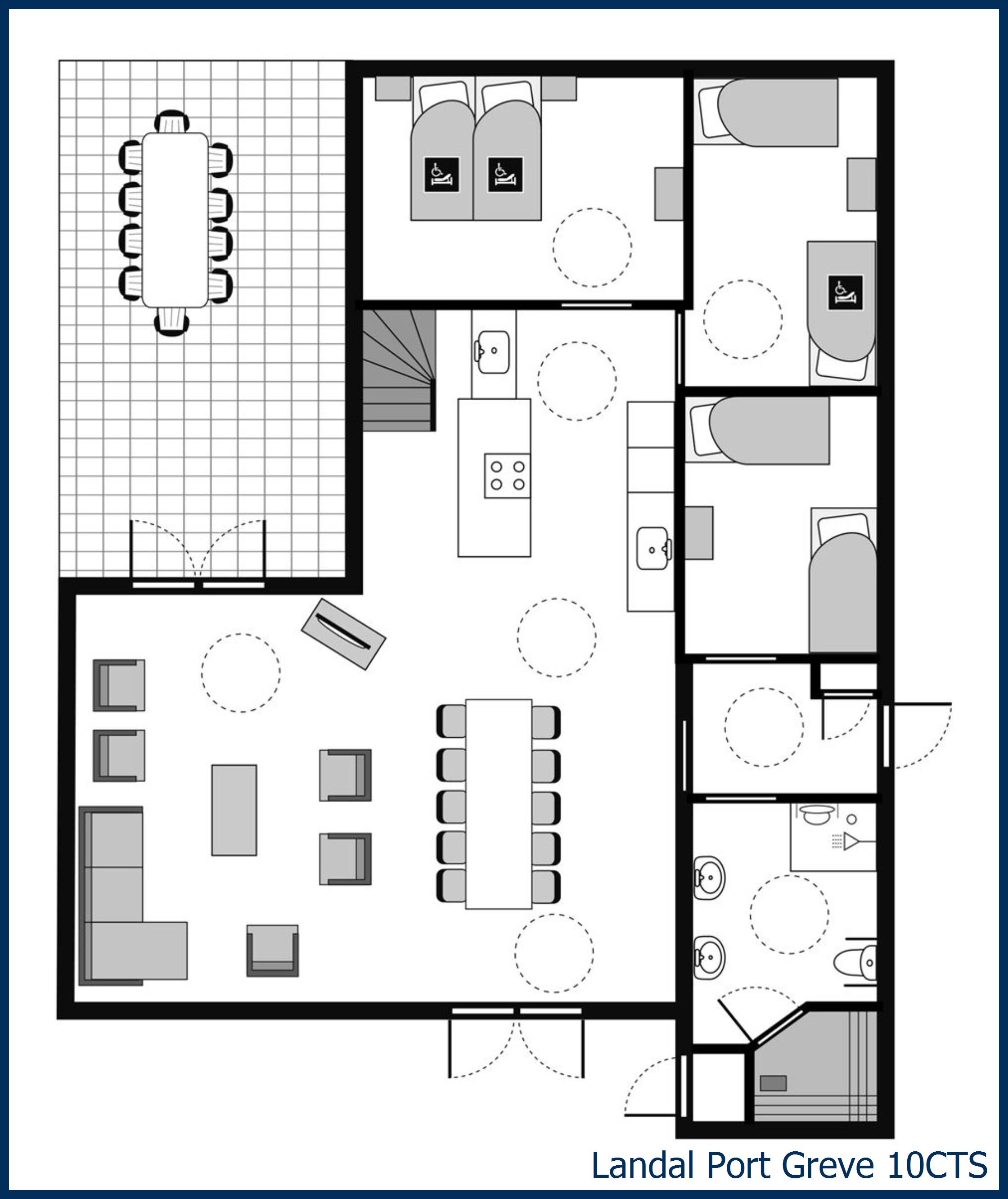 Bungalow - Specially accessible 10CTS at Port Greve