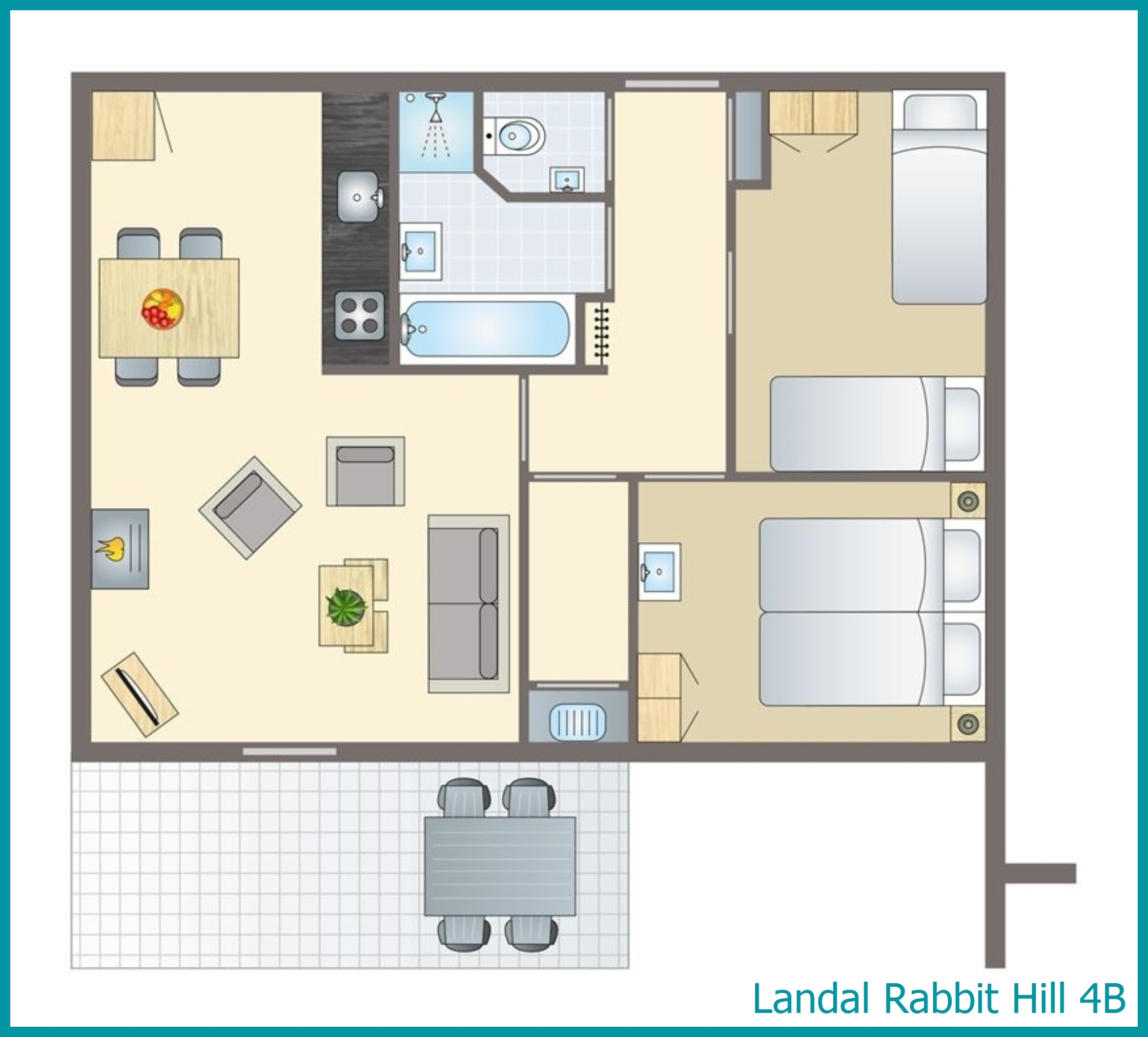 4-person bungalow 4B at Rabbit Hill