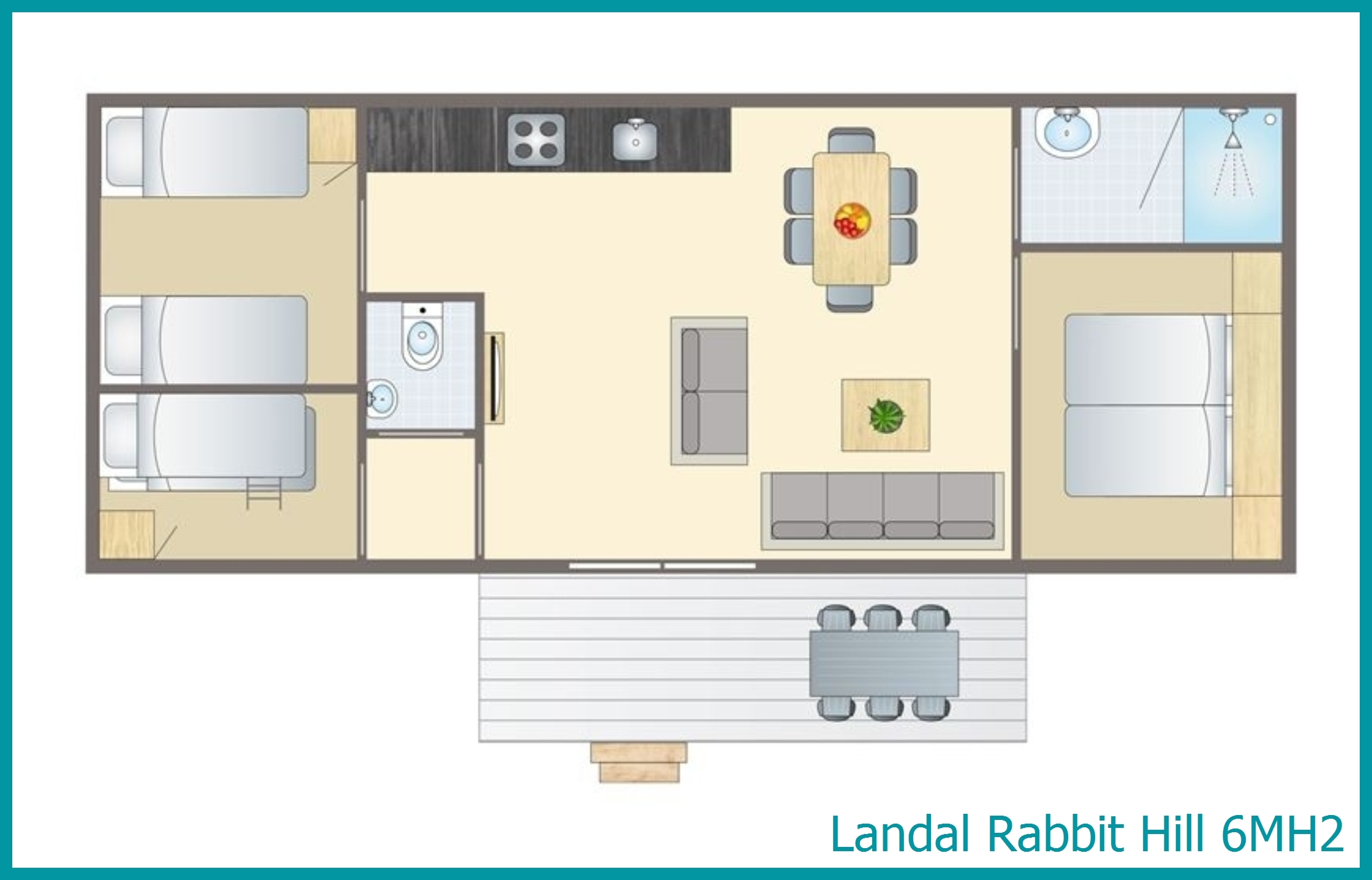 6-person mobile home 6MH2 at Rabbit Hill