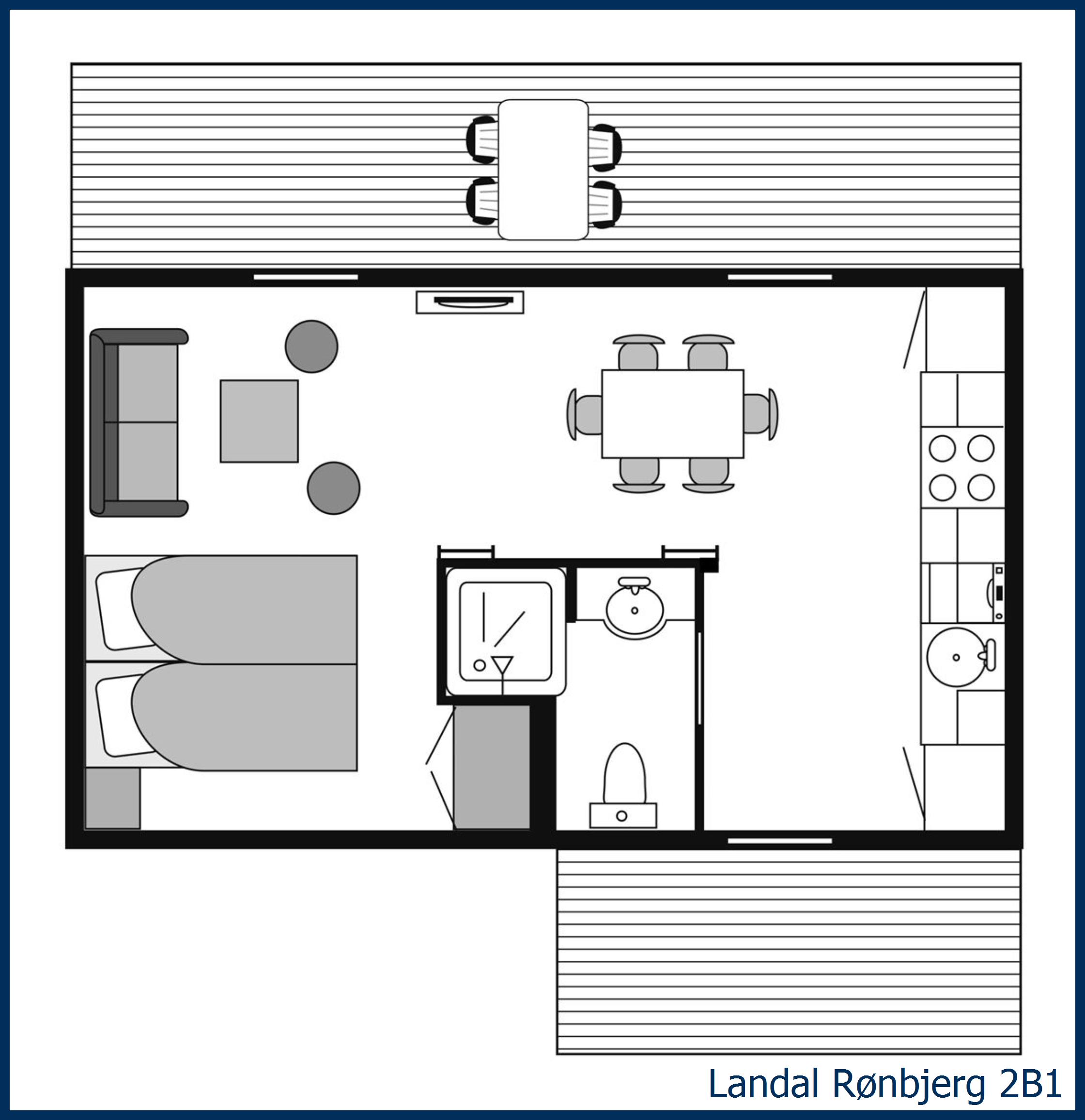 Bungalow 2B1 at Rønbjerg