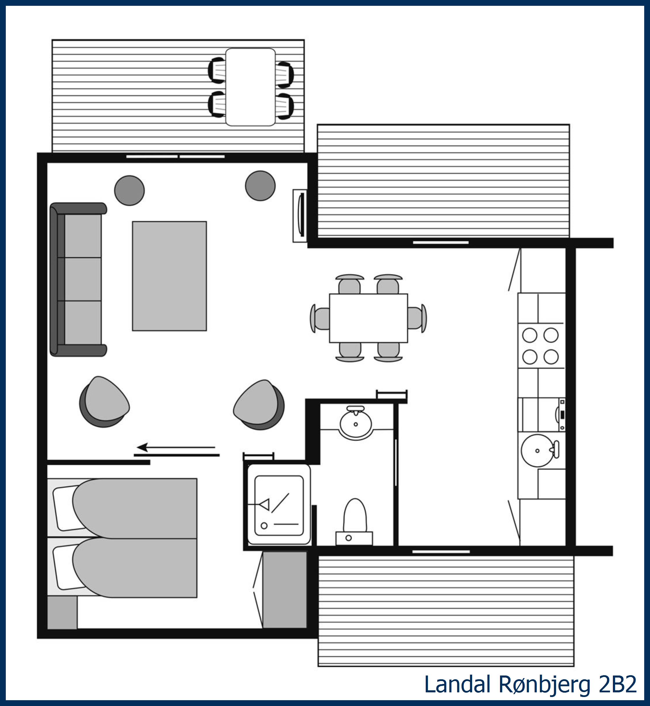 Bungalow 2B2 at Rønbjerg