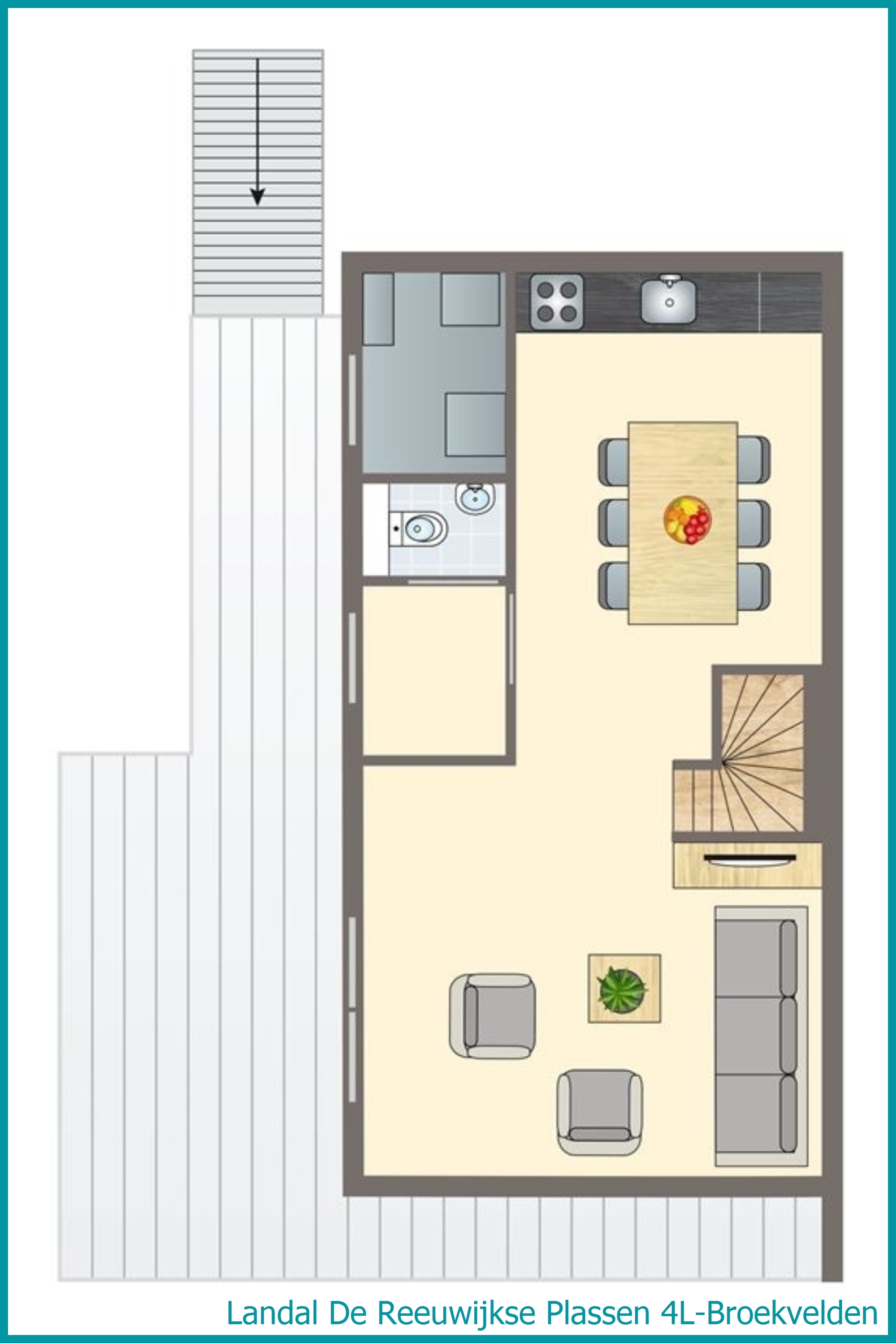 4-person water residence 4L-Broekvelden at De Reeuwijkse Plassen