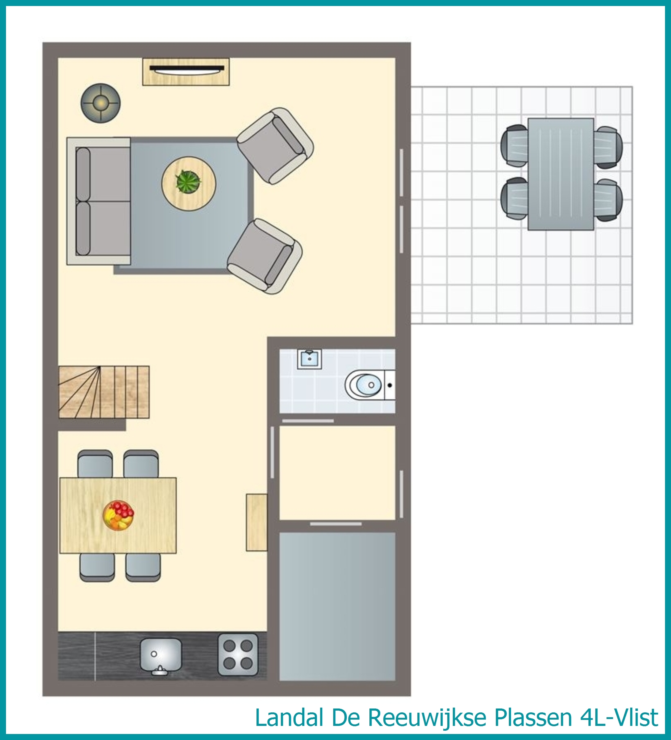 4-person water residence 4L-Vlist at De Reeuwijkse Plassen