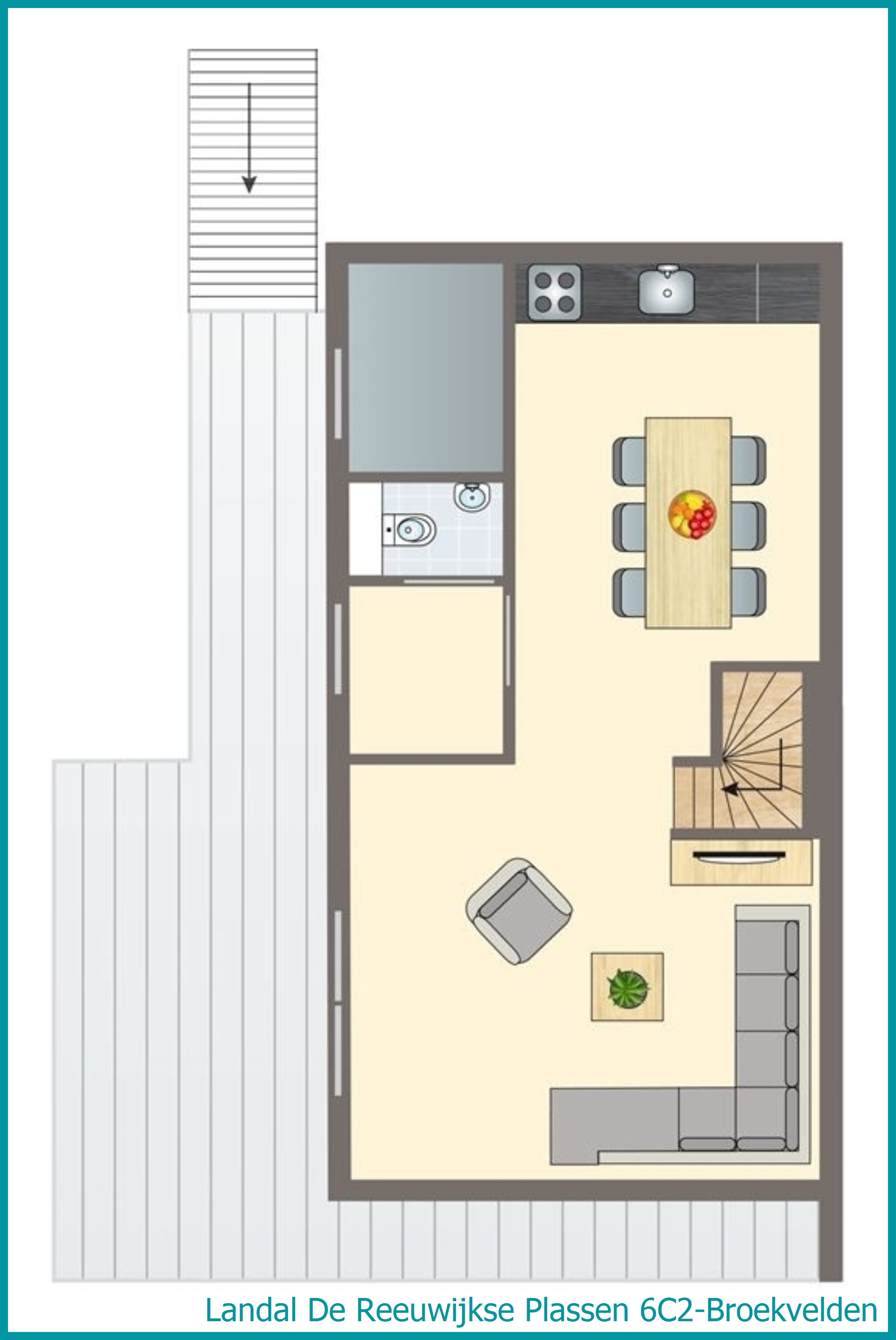 6-person water residence 6C2-Broekvelden at De Reeuwijkse Plassen